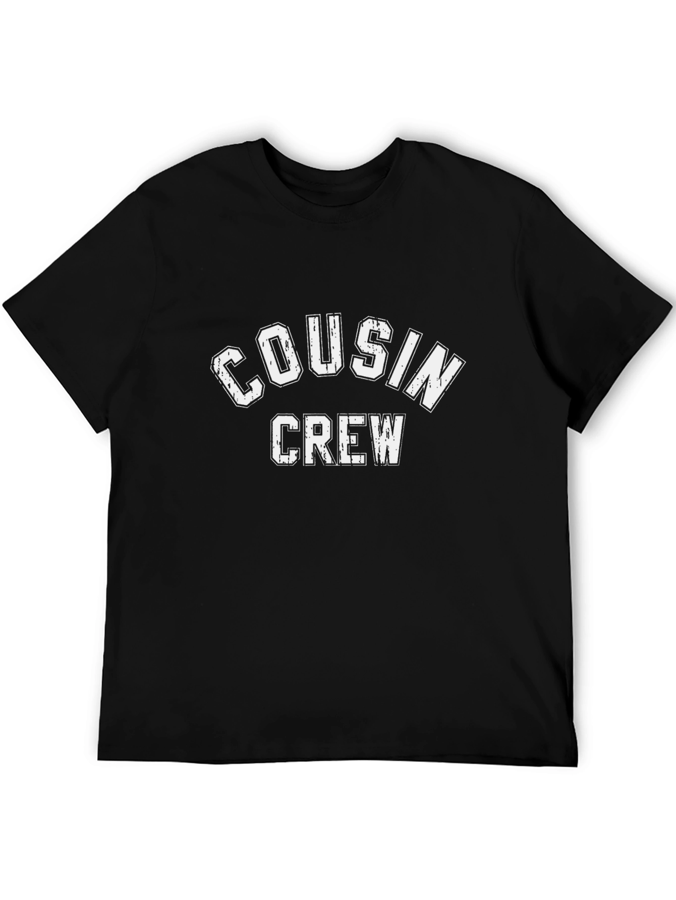 Cousin Crew Distressed Graphic T-Shirt