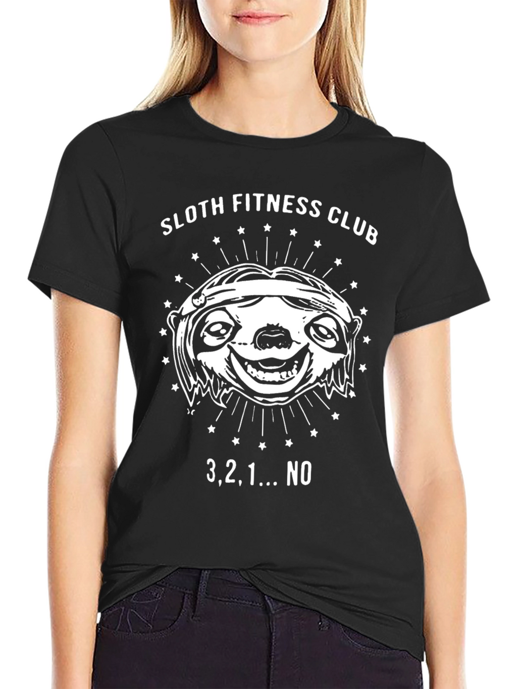 Sloth Fitness Club Funny T-Shirt