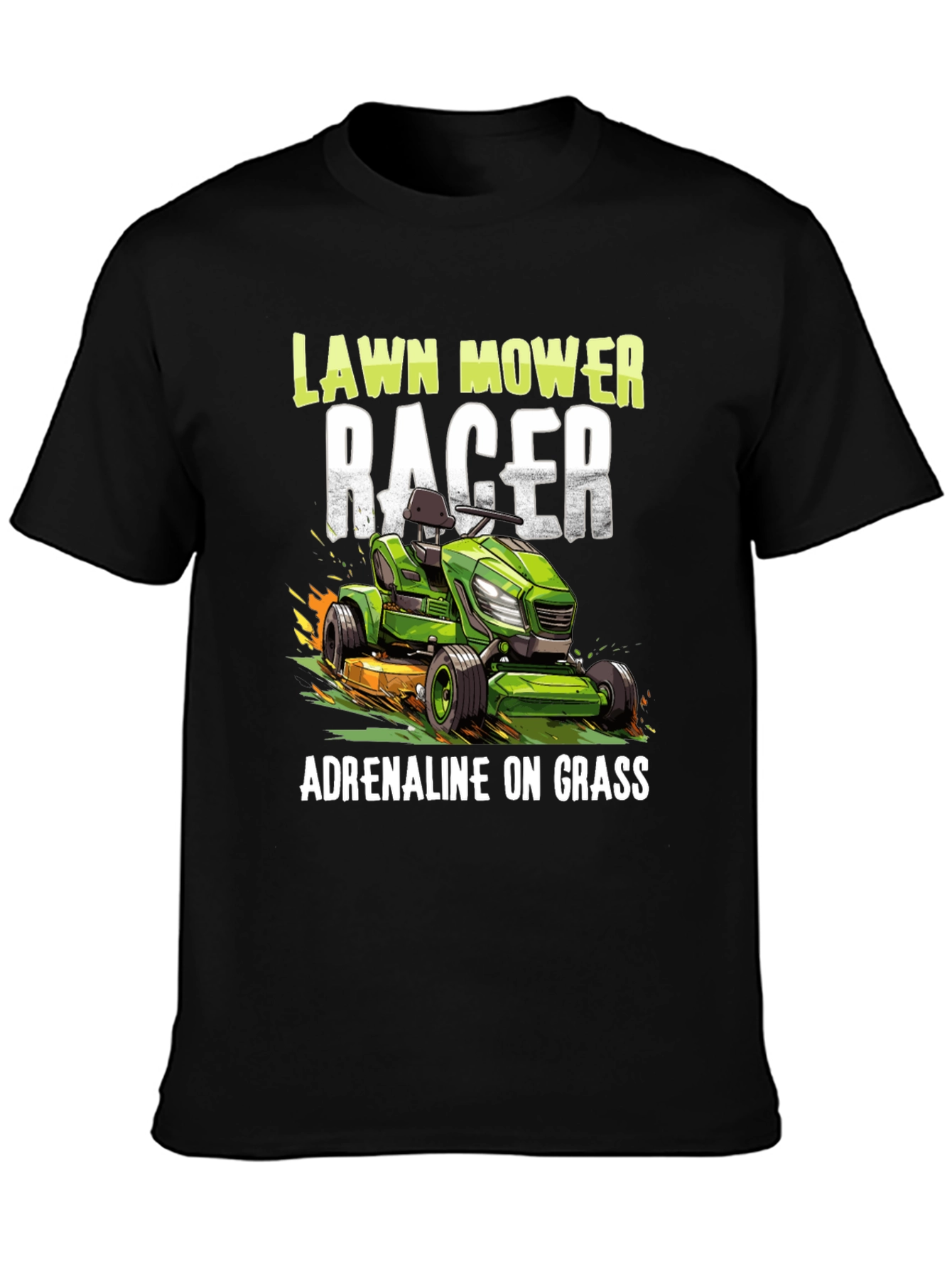 Lawn Mower Racer Tee - Adrenaline on Grass