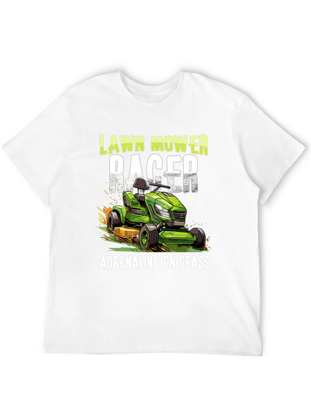 Lawn Mower Racer Tee - Adrenaline on Grass