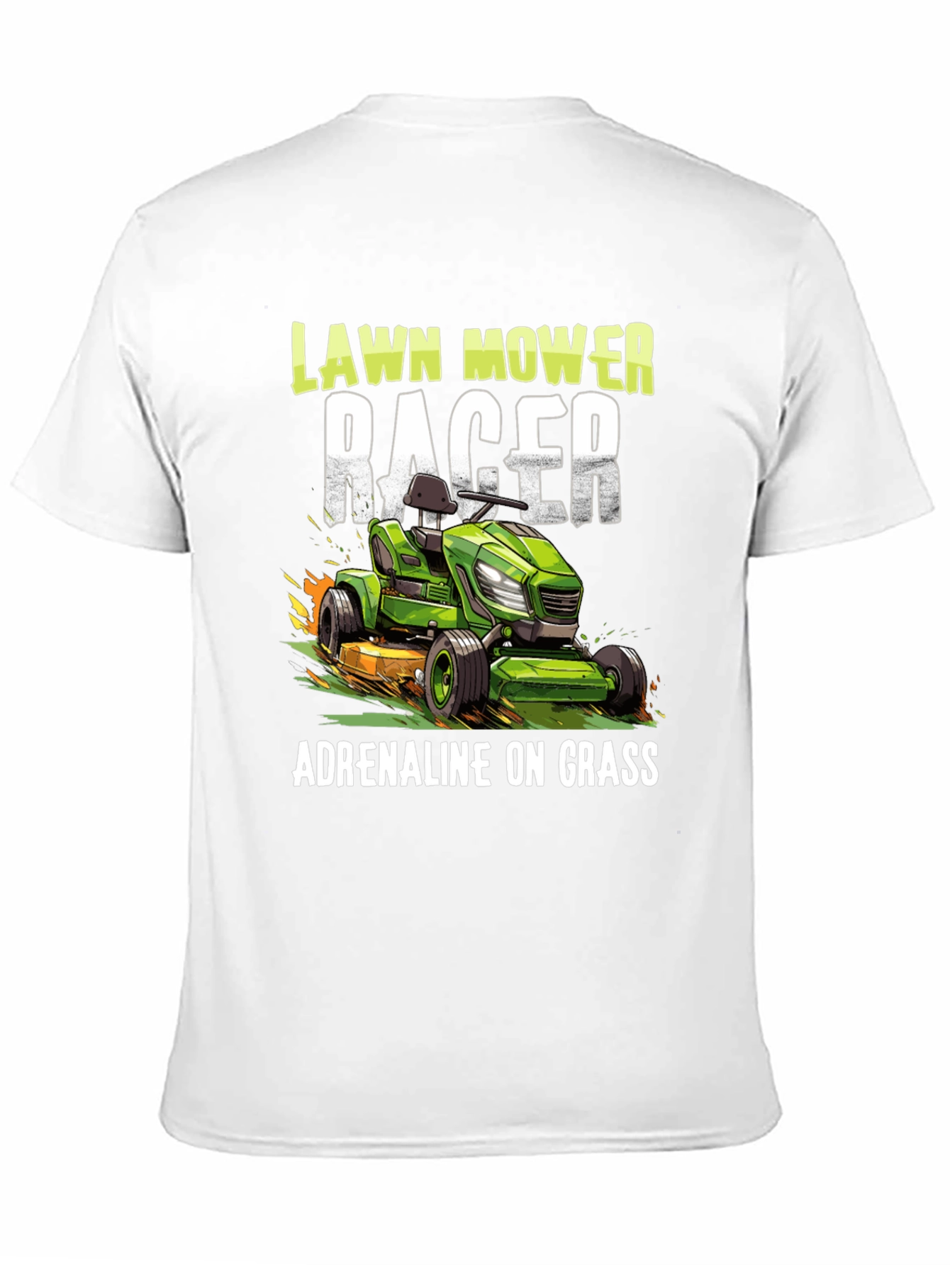 Lawn Mower Racer Tee - Adrenaline on Grass