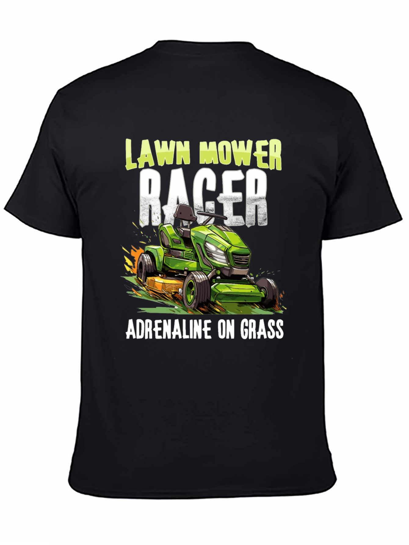 Lawn Mower Racer Tee - Adrenaline on Grass