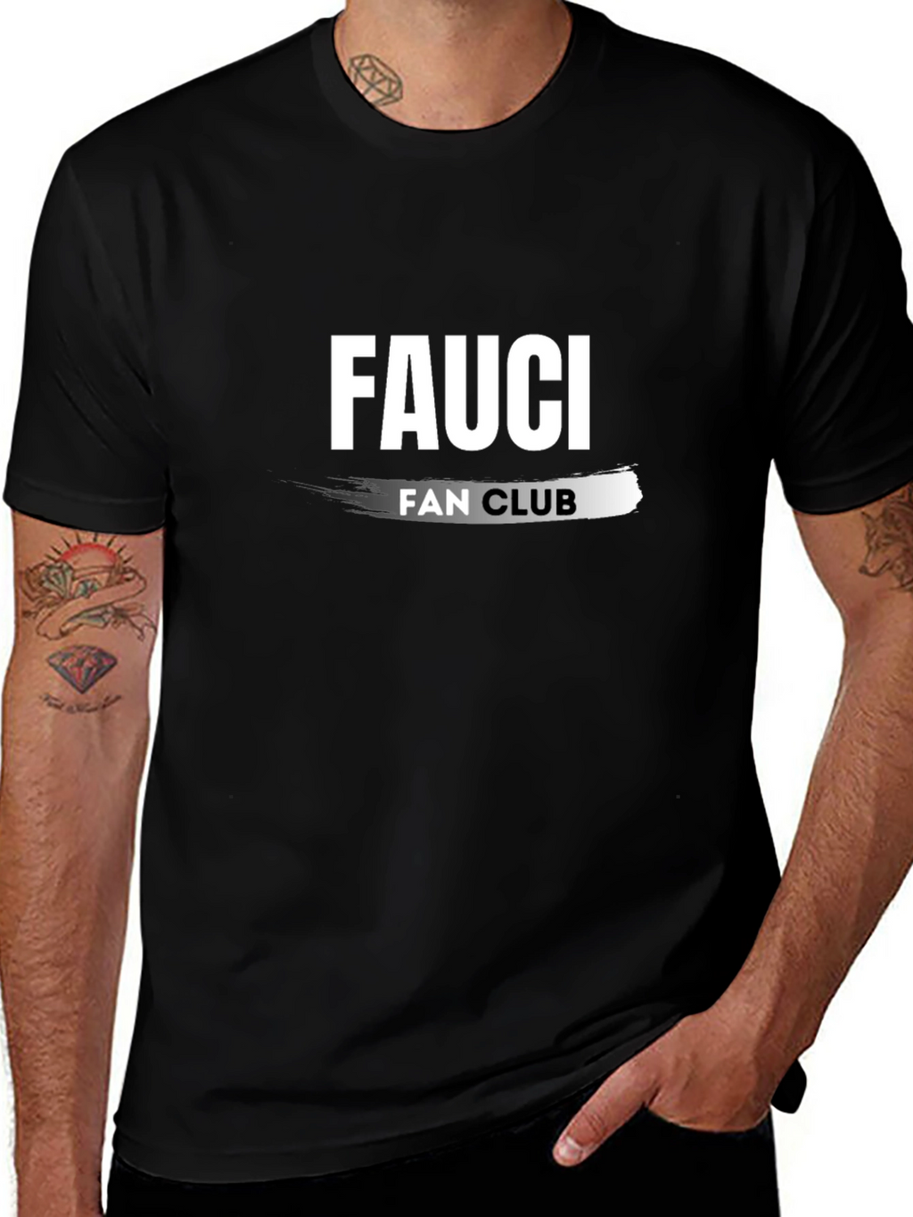 Fauci Fan Club Black T-Shirt