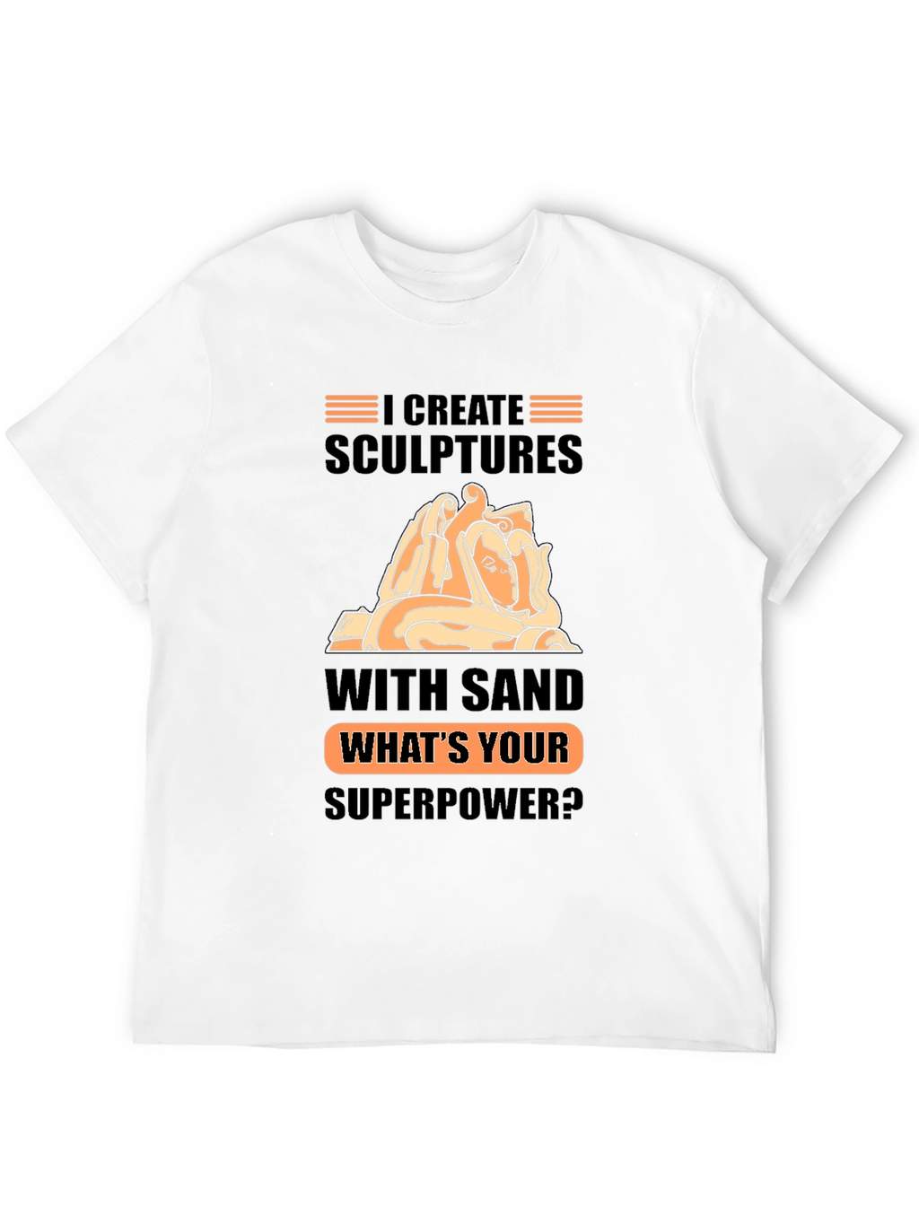 Sand Sculptor Superpower Black T-Shirt