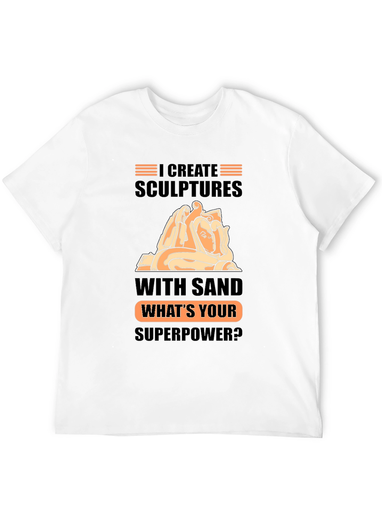 Sand Sculptor Superpower Black T-Shirt