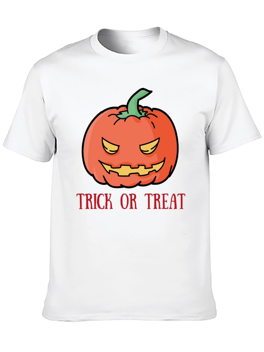 Halloween Pumpkin Trick or Treat Black T-Shirt