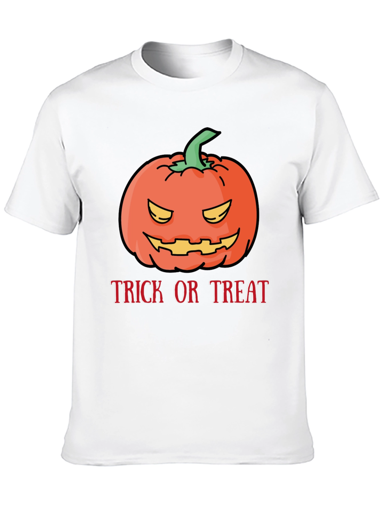 Halloween Pumpkin Trick or Treat Black T-Shirt