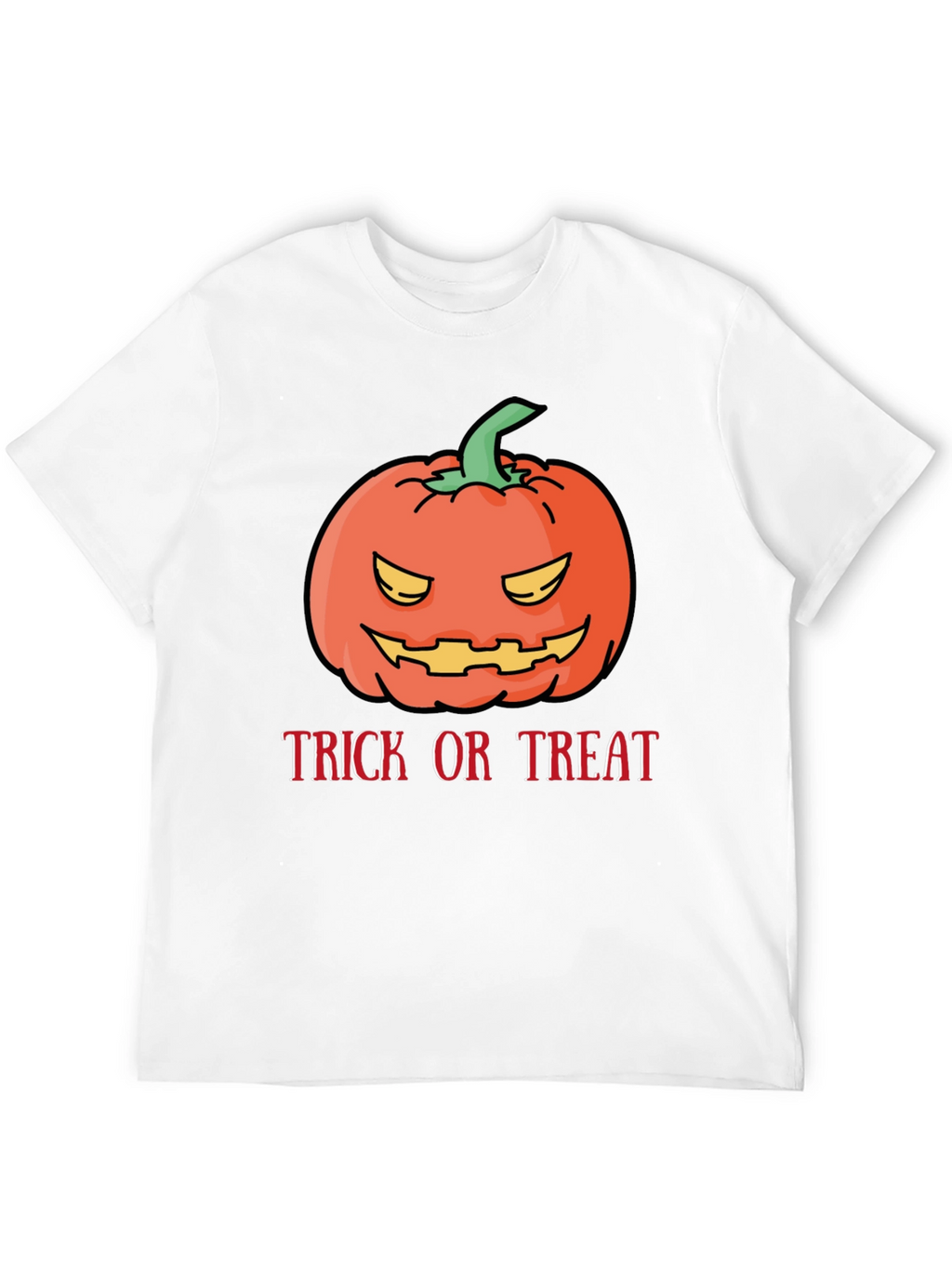 Halloween Pumpkin Trick or Treat Black T-Shirt