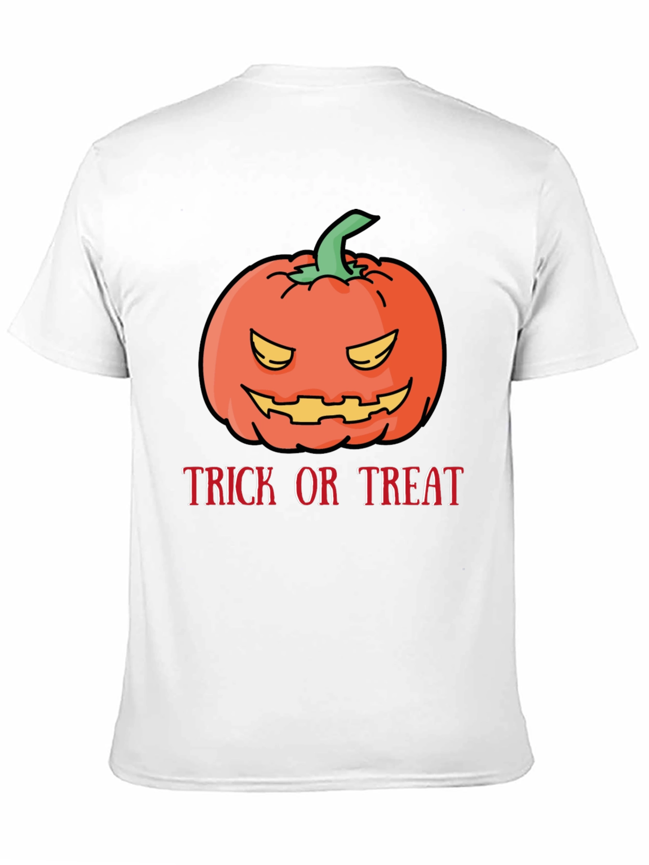 Halloween Pumpkin Trick or Treat Black T-Shirt