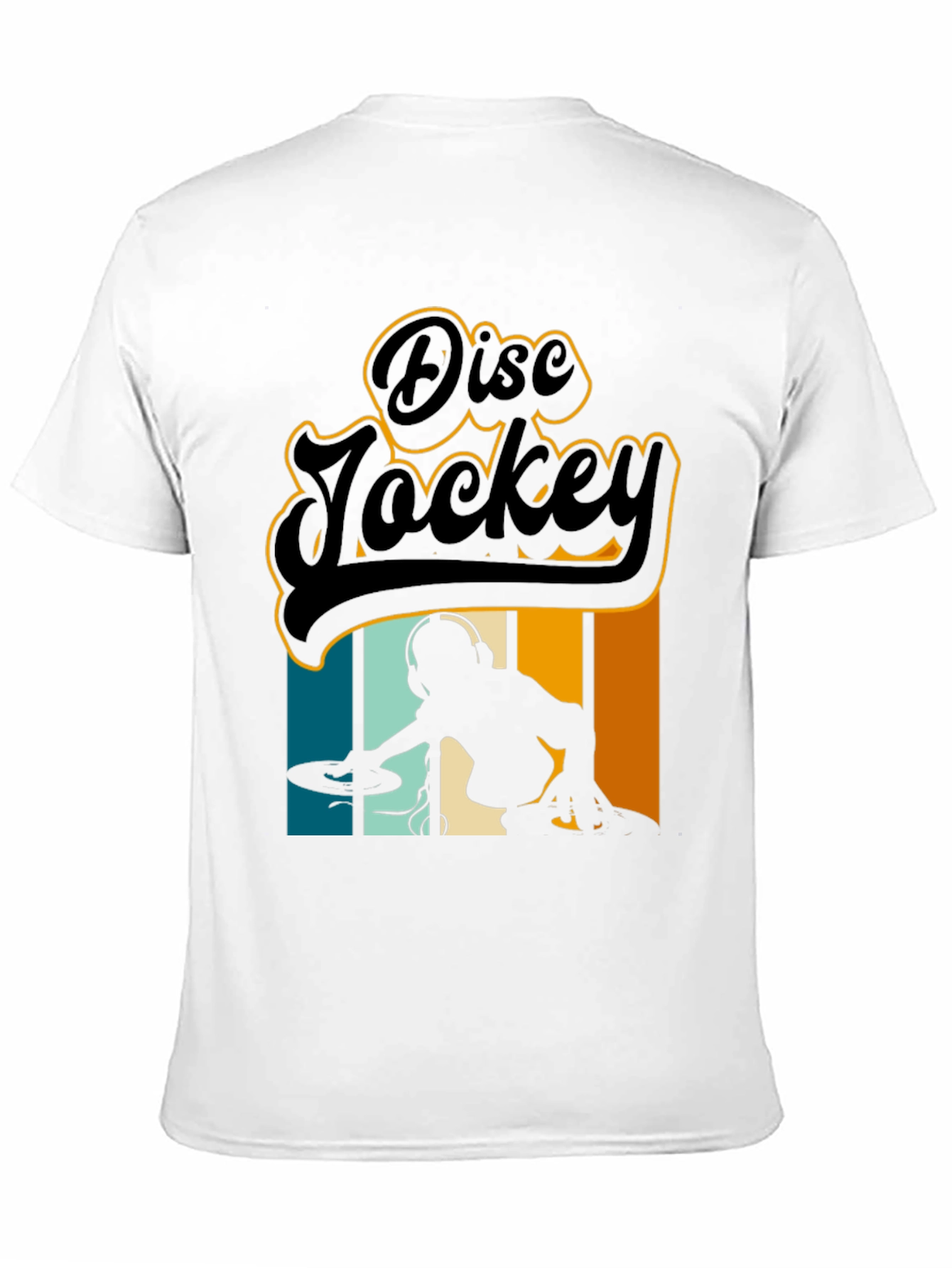 Retro Disc Jockey Black T-Shirt