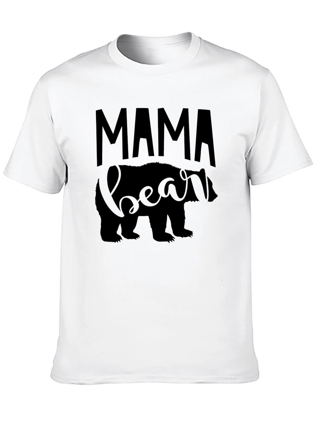 Mama Bear Graphic Tee - Soft Cotton Blend Shirt
