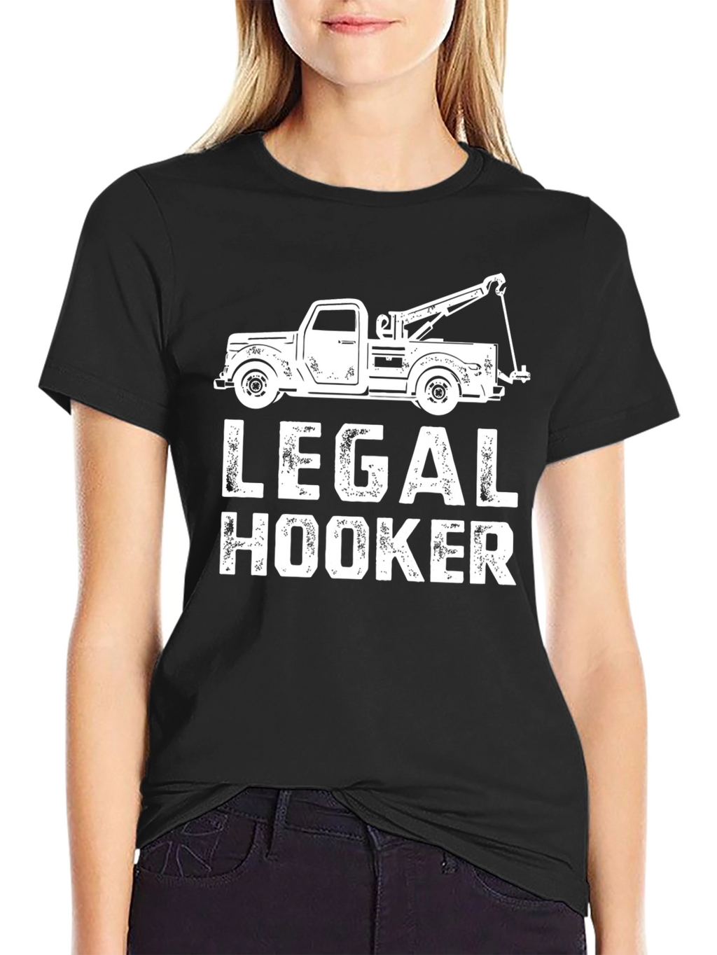 Legal Hooker Tow Truck Graphic T-Shirt