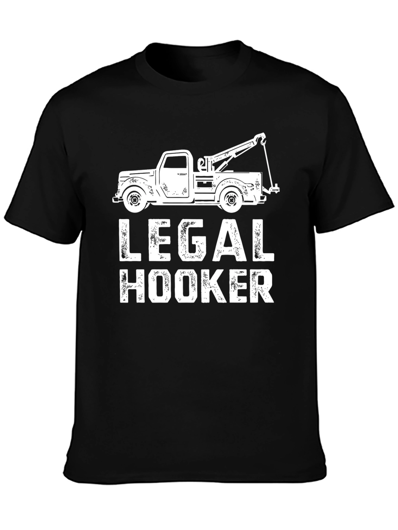 Legal Hooker Tow Truck Graphic T-Shirt