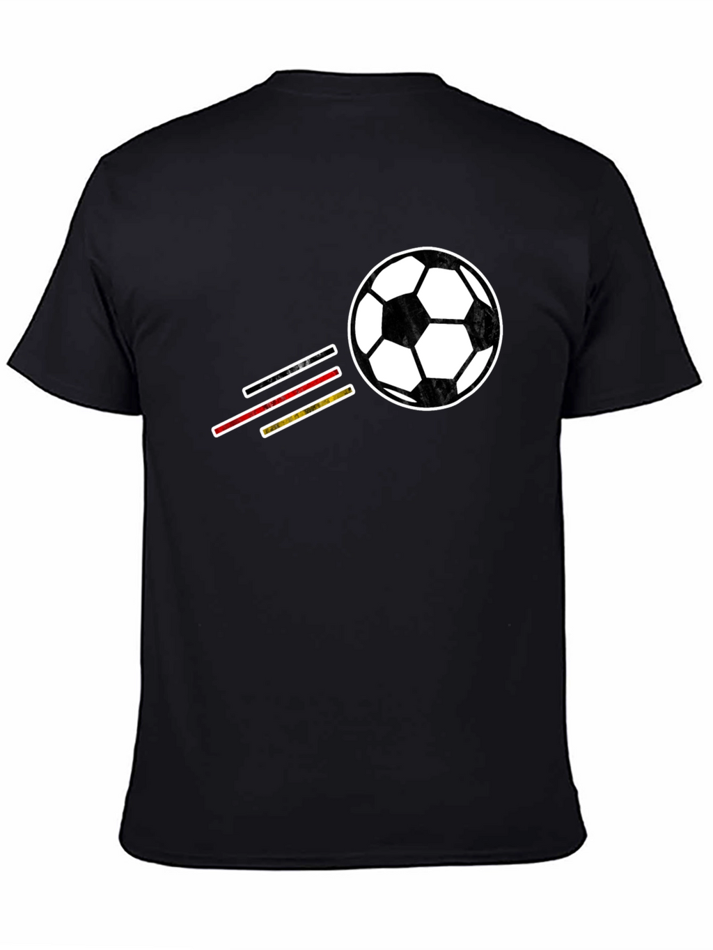 Soccer Ball T-Shirt - Black Graphic Tee