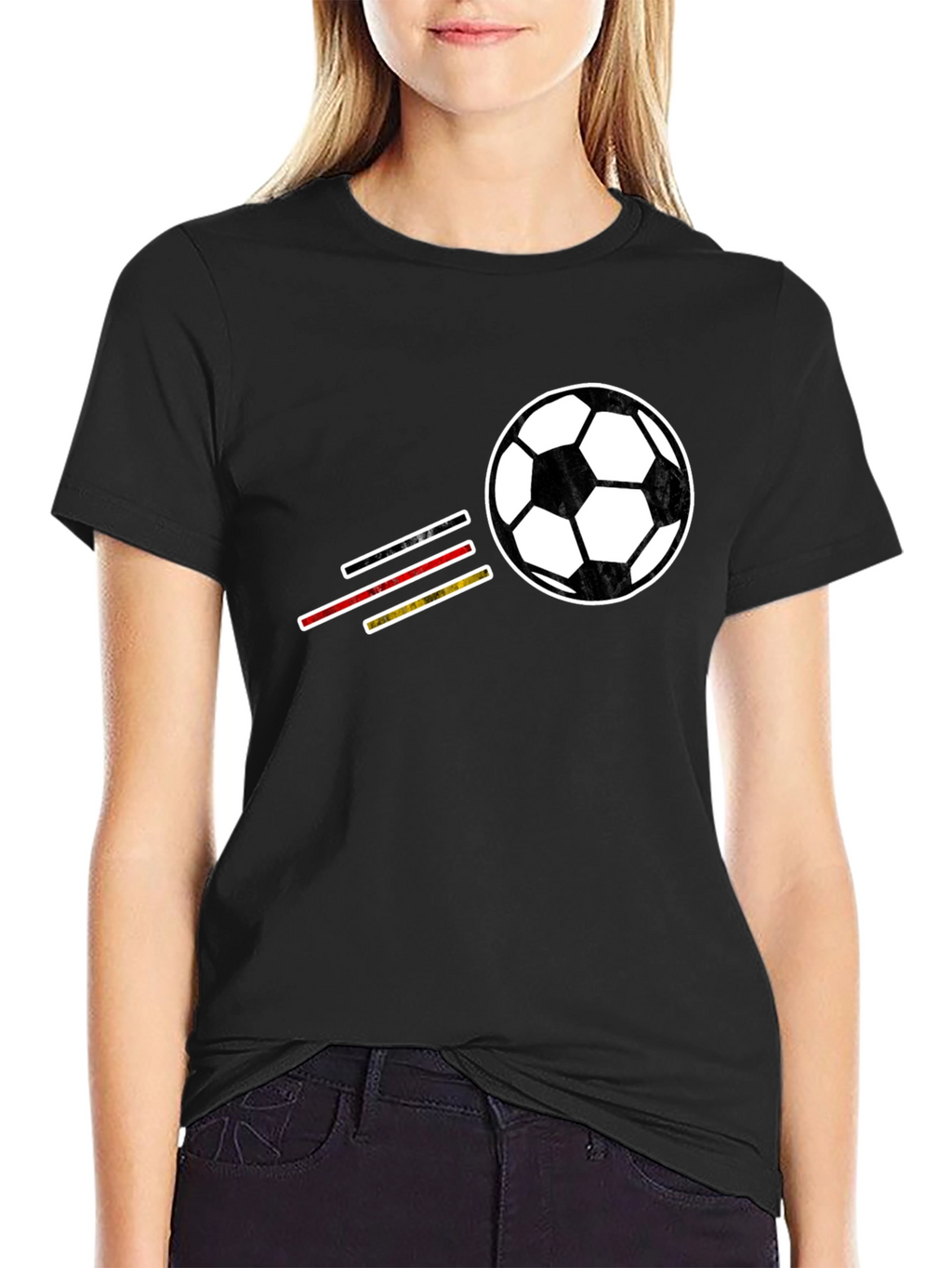 Soccer Ball T-Shirt - Black Graphic Tee