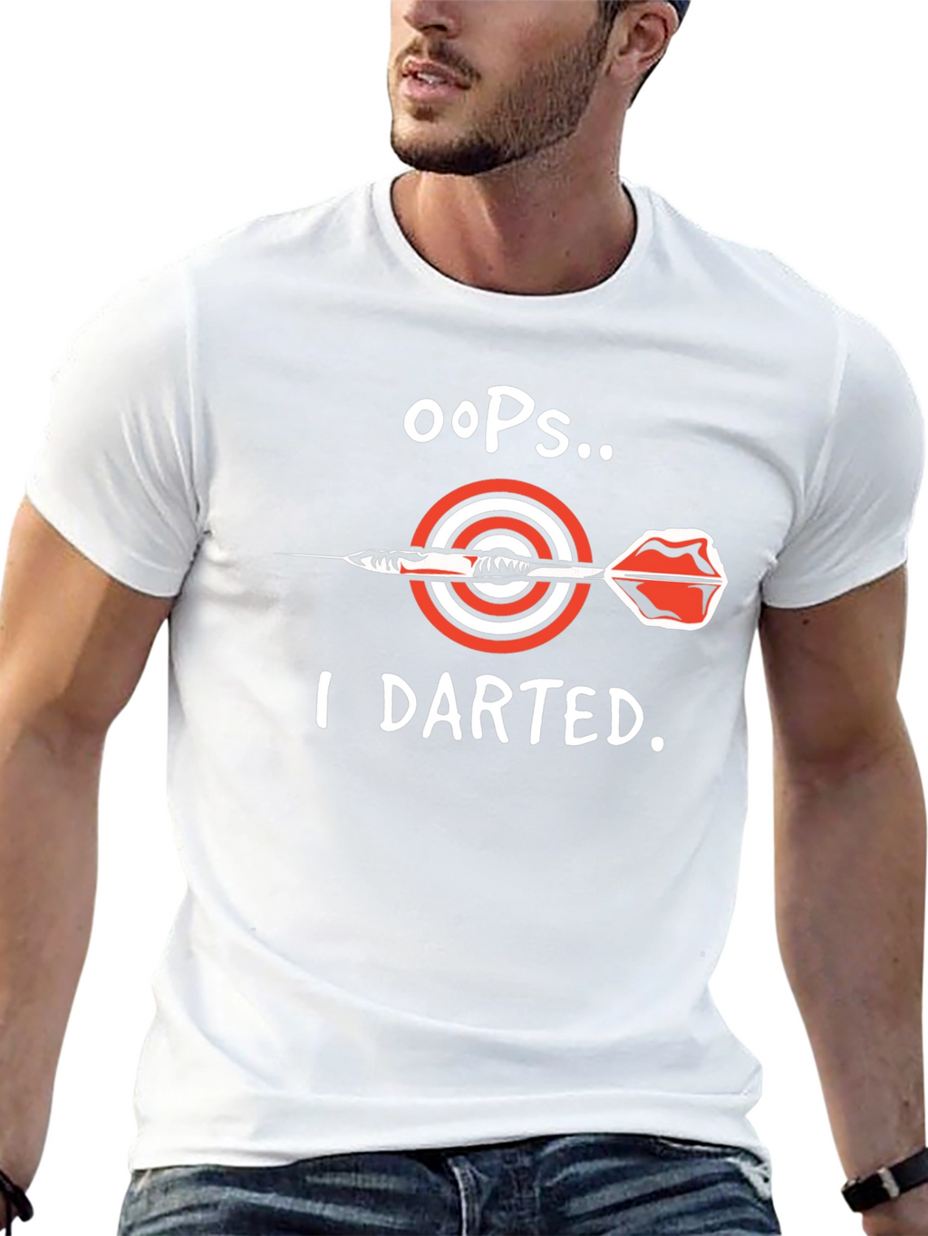 Oops I Darted T-Shirt - Dart Bullseye Tee