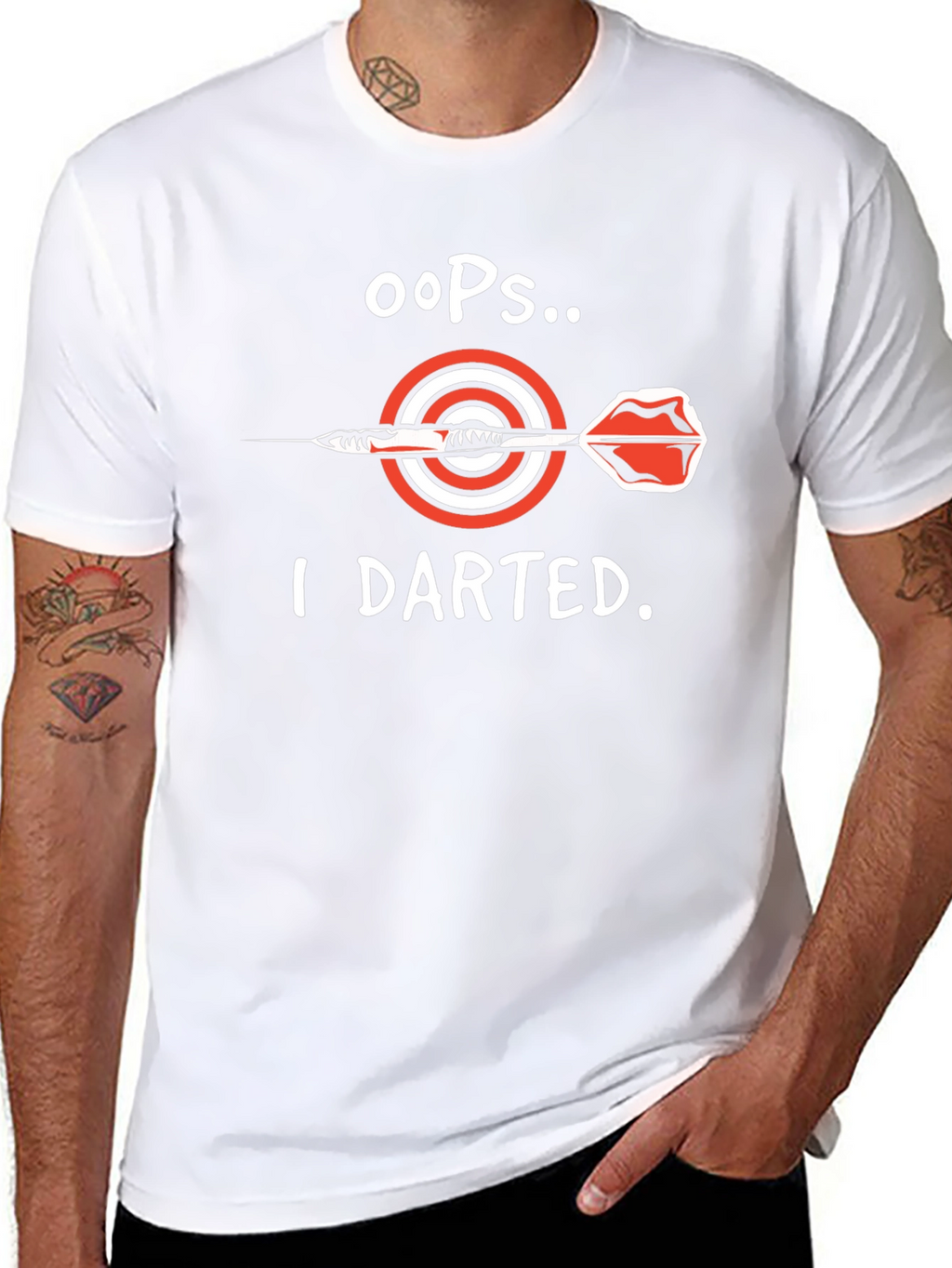 Oops I Darted T-Shirt - Dart Bullseye Tee