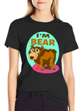 Im Bear Cartoon Graphic T-Shirt