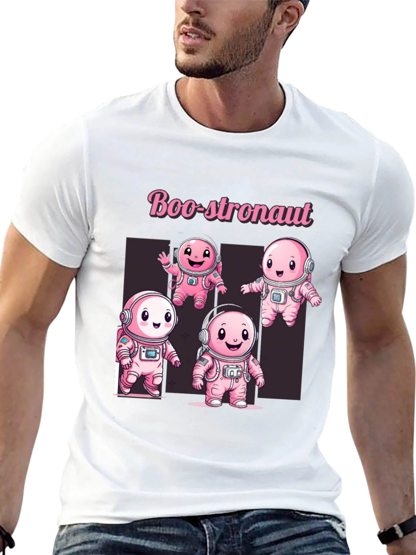 Boo-stronaut T-Shirt - Cute Spooky Astronaut Design