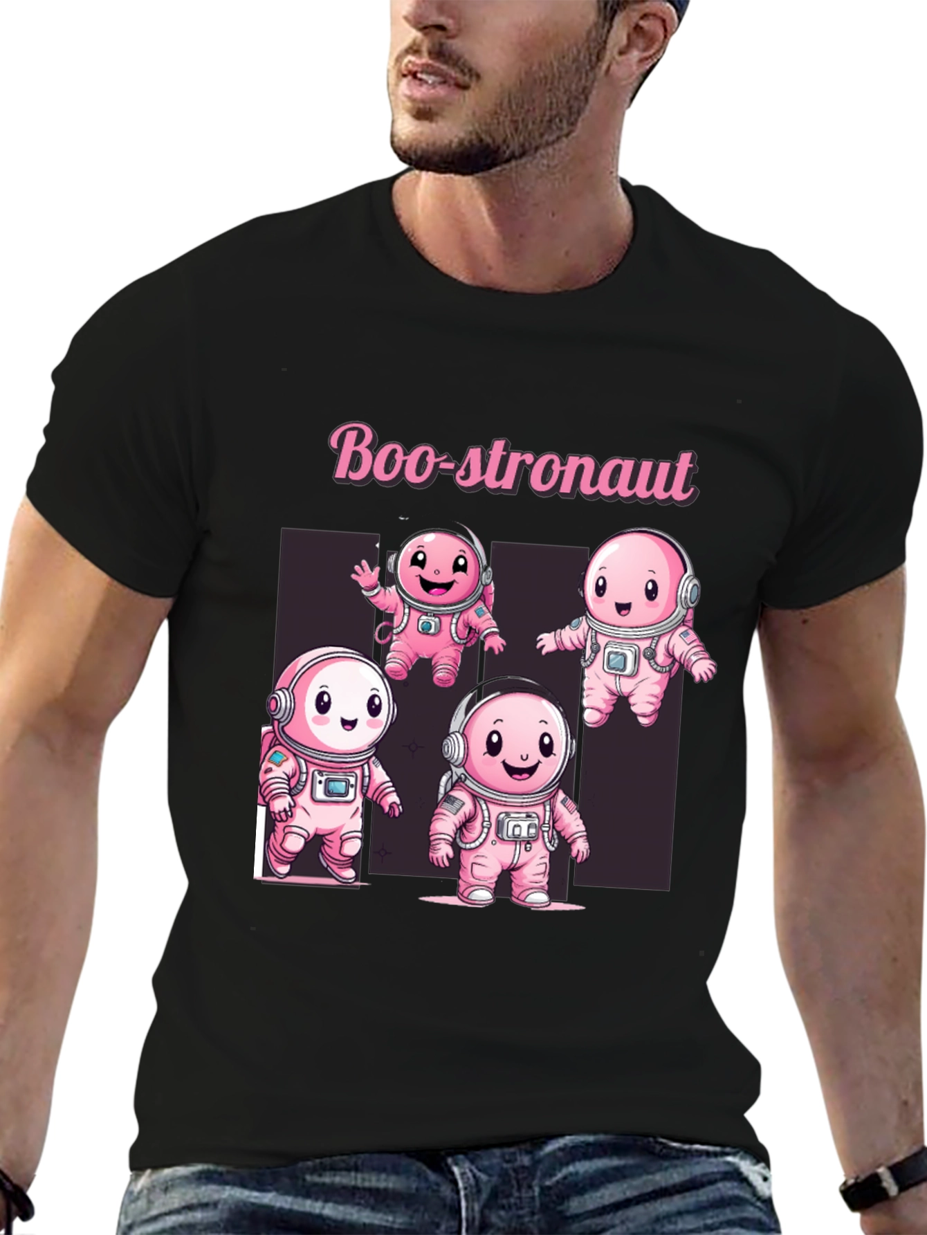 Boo-stronaut T-Shirt - Cute Spooky Astronaut Design