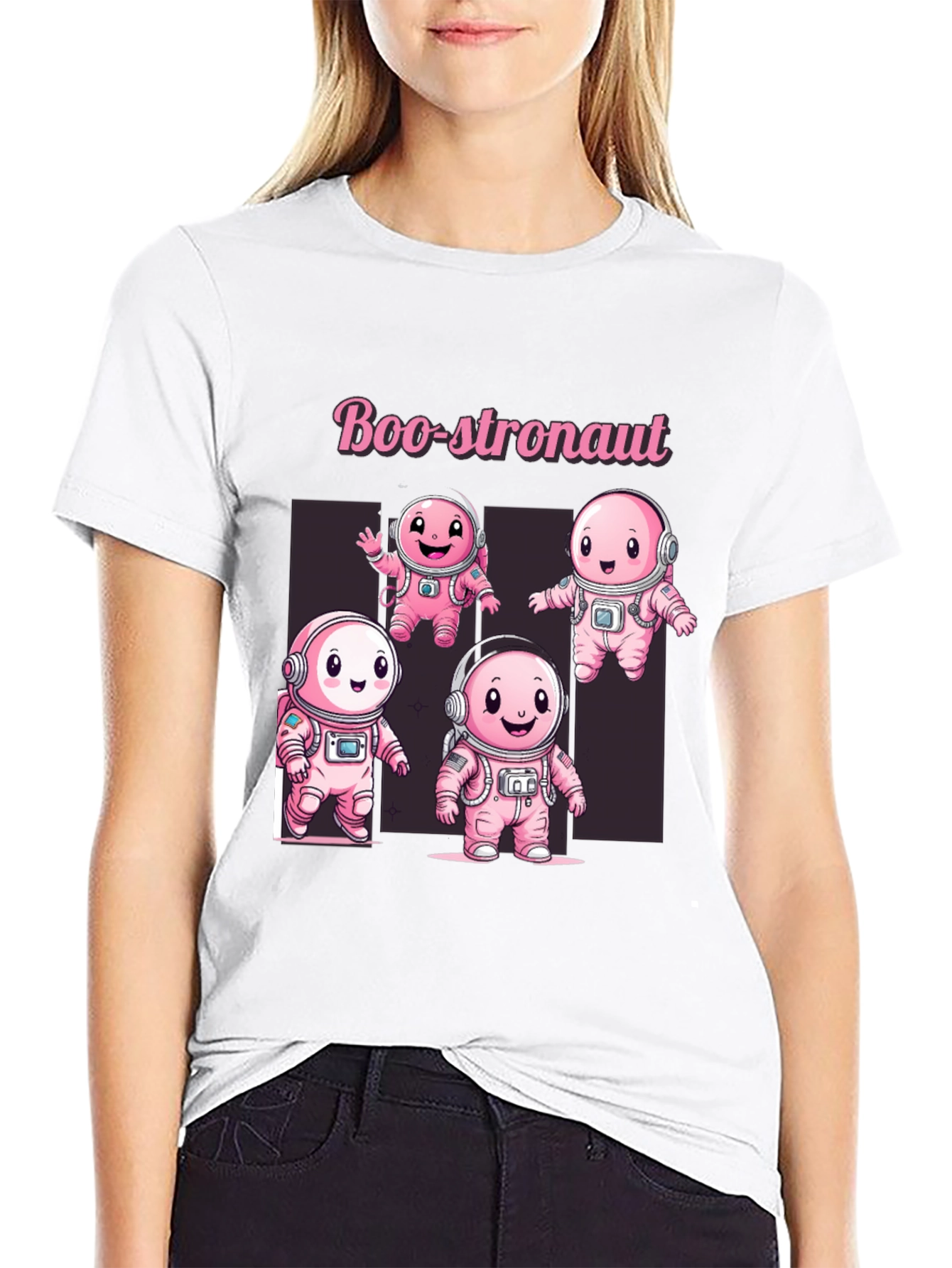 Boo-stronaut T-Shirt - Cute Spooky Astronaut Design