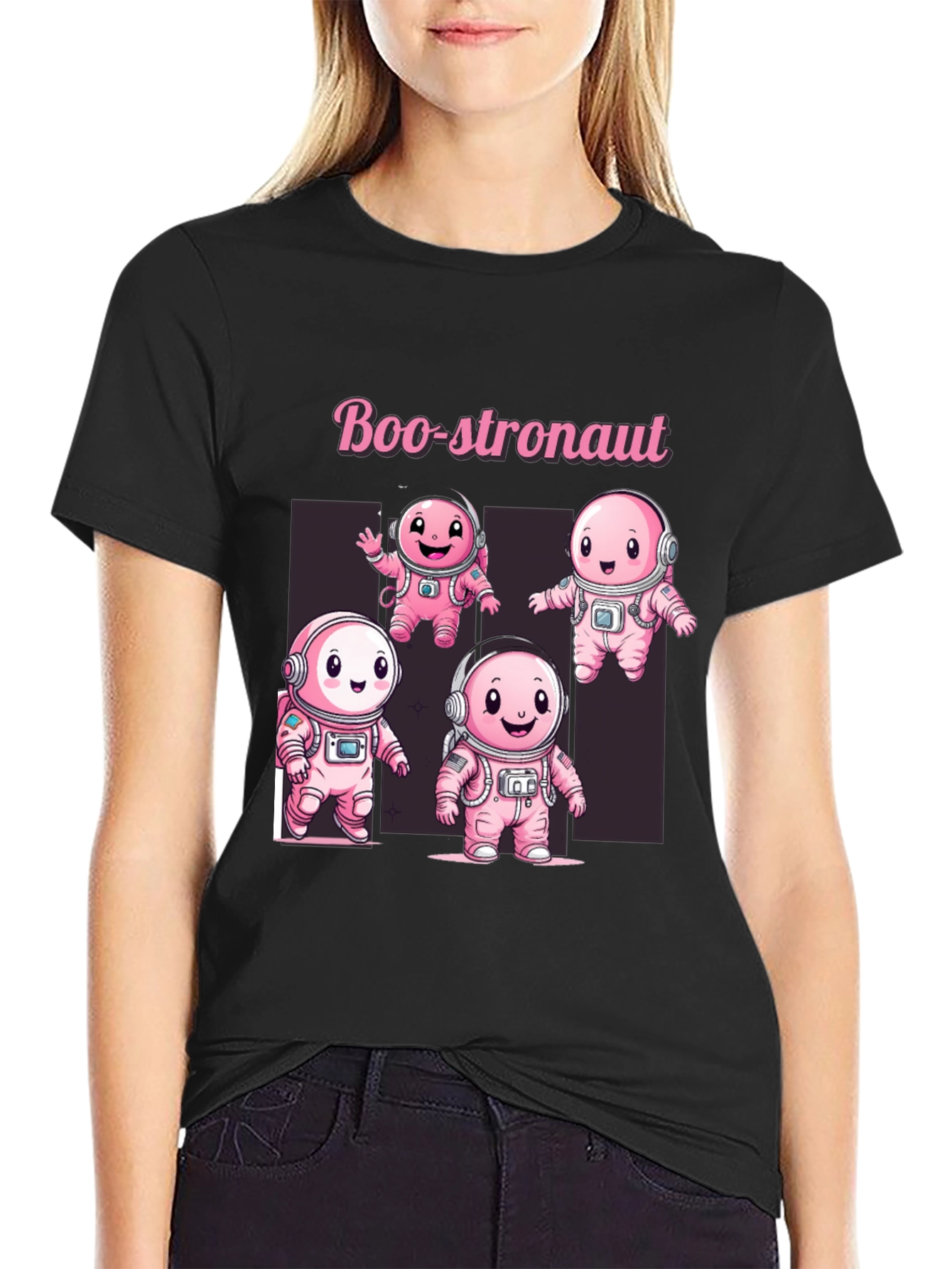 Boo-stronaut T-Shirt - Cute Spooky Astronaut Design