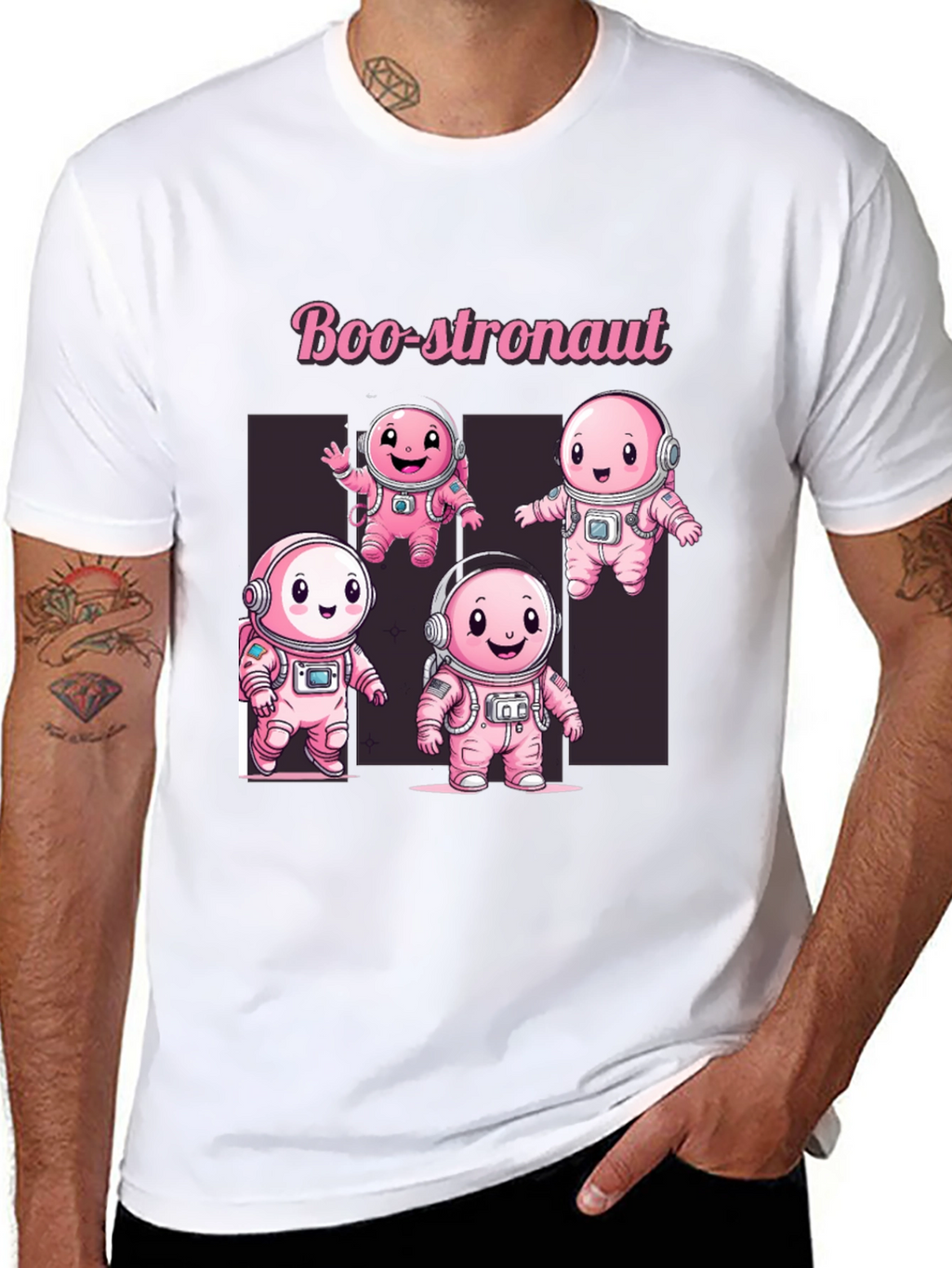 Boo-stronaut T-Shirt - Cute Spooky Astronaut Design