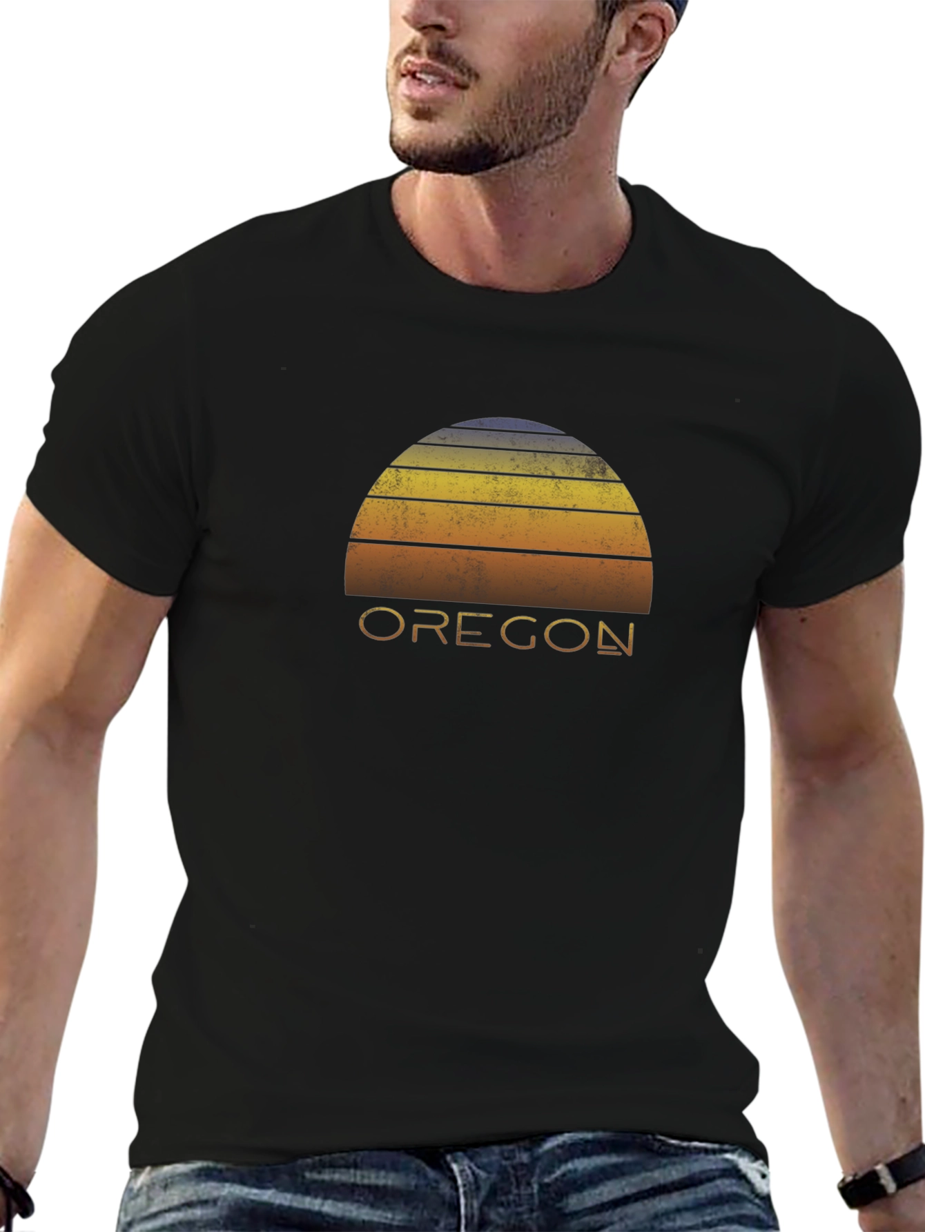 Retro Oregon Sunset Graphic Tee