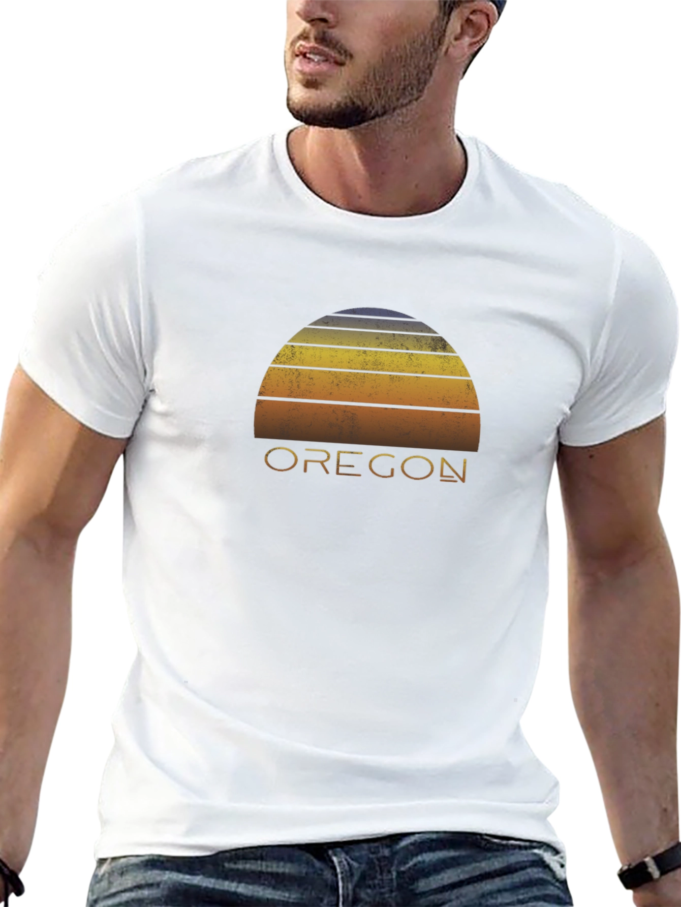 Retro Oregon Sunset Graphic Tee