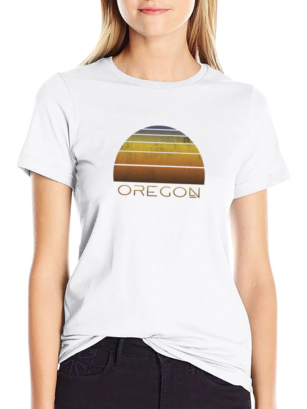Retro Oregon Sunset Graphic Tee