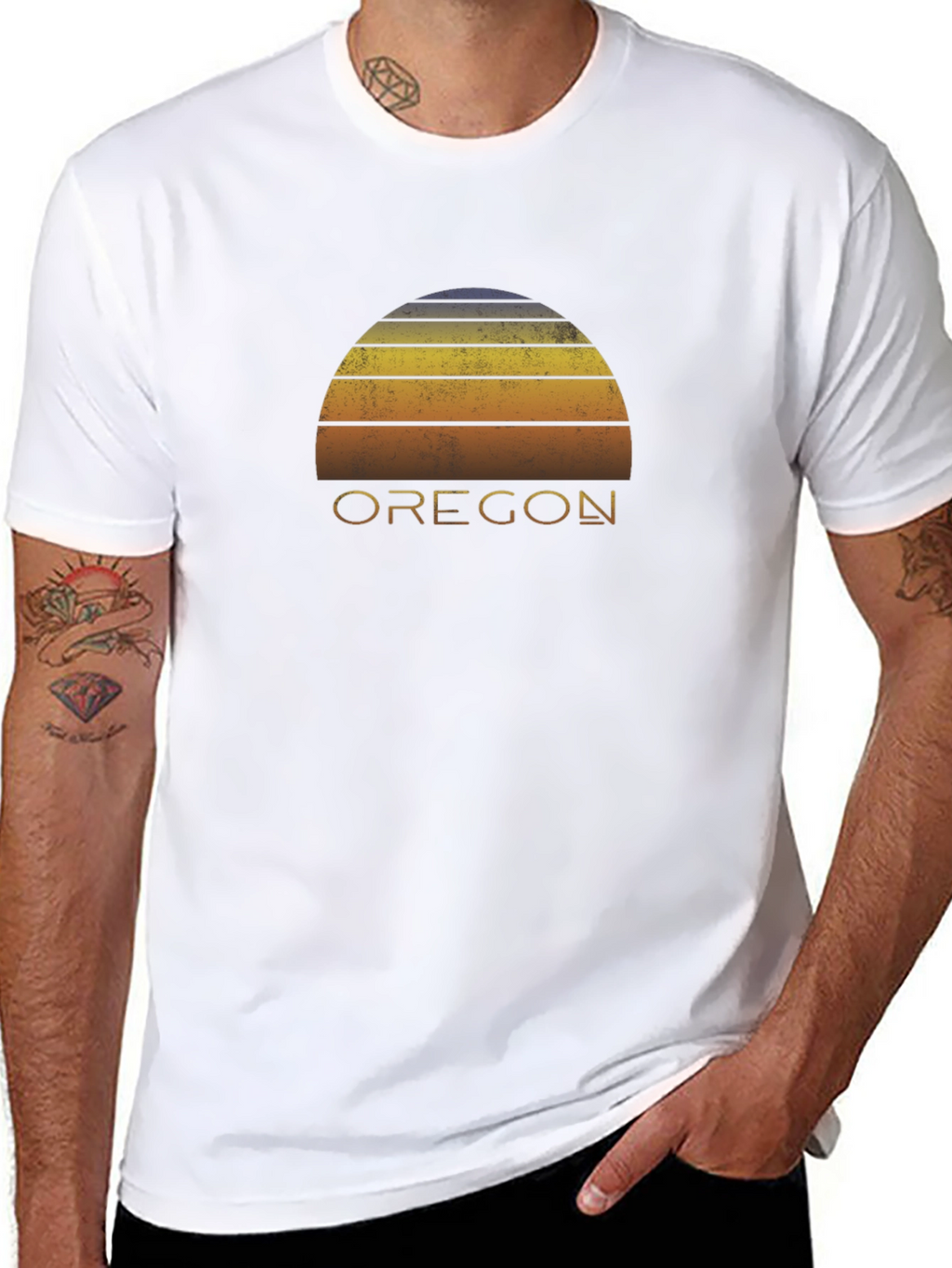 Retro Oregon Sunset Graphic Tee