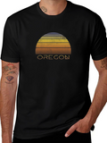Retro Oregon Sunset Graphic Tee