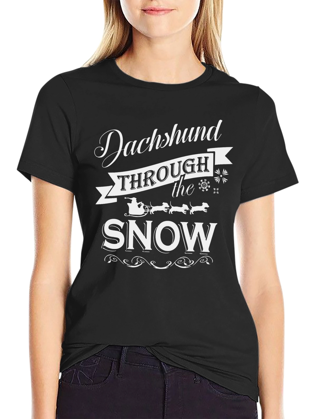 Dachshund Through the Snow T-Shirt