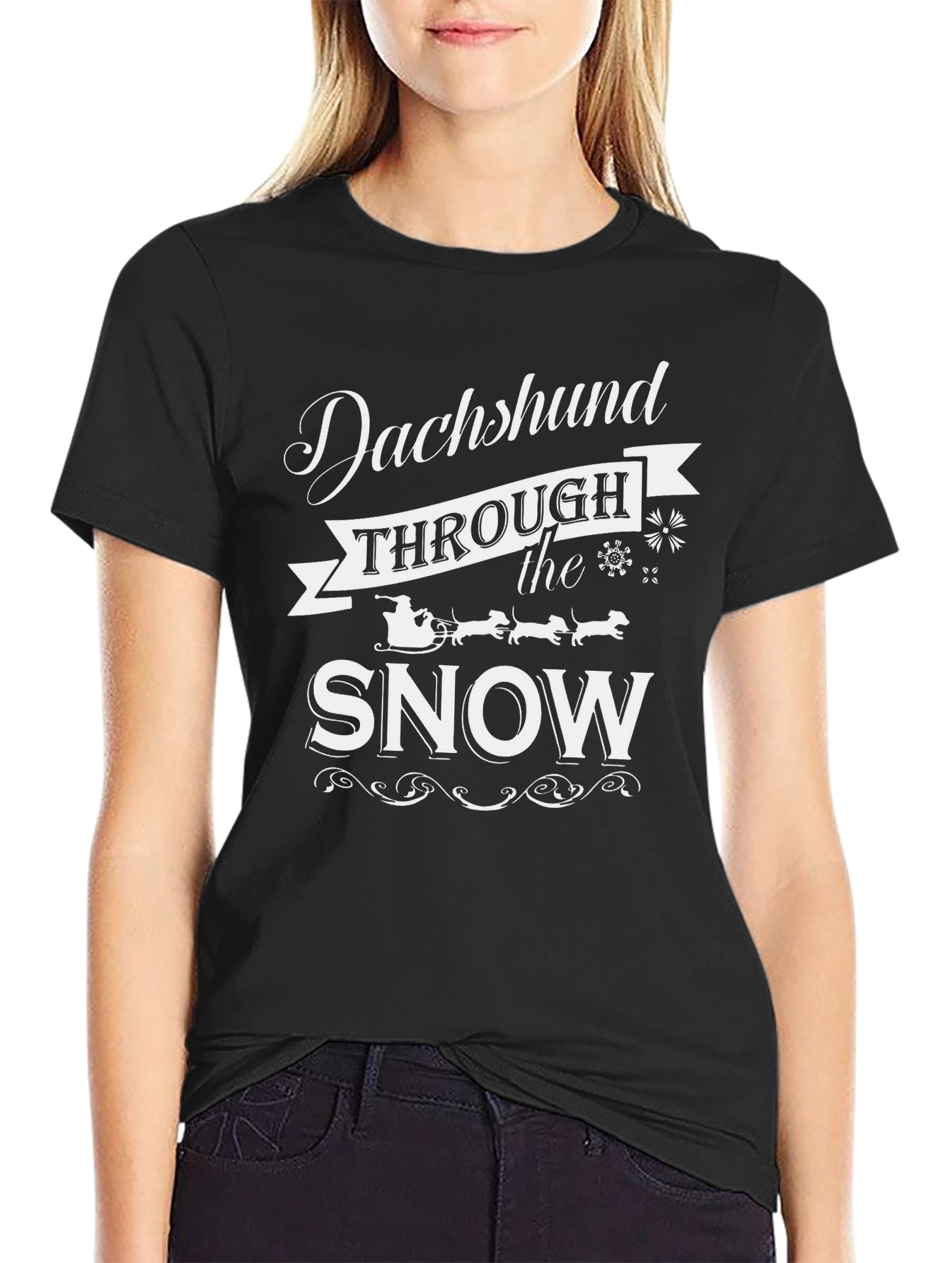 Dachshund Through the Snow T-Shirt