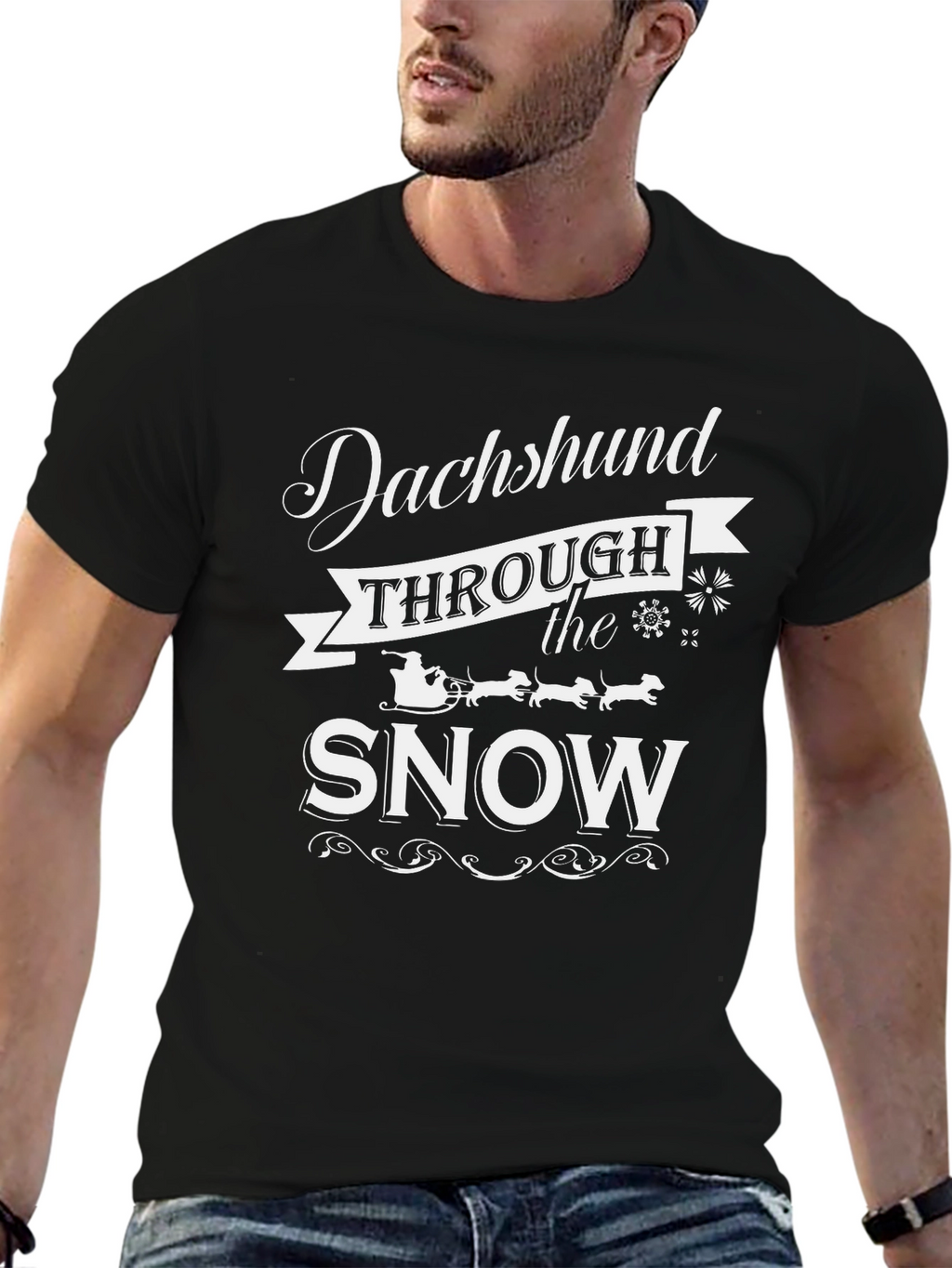 Dachshund Through the Snow T-Shirt