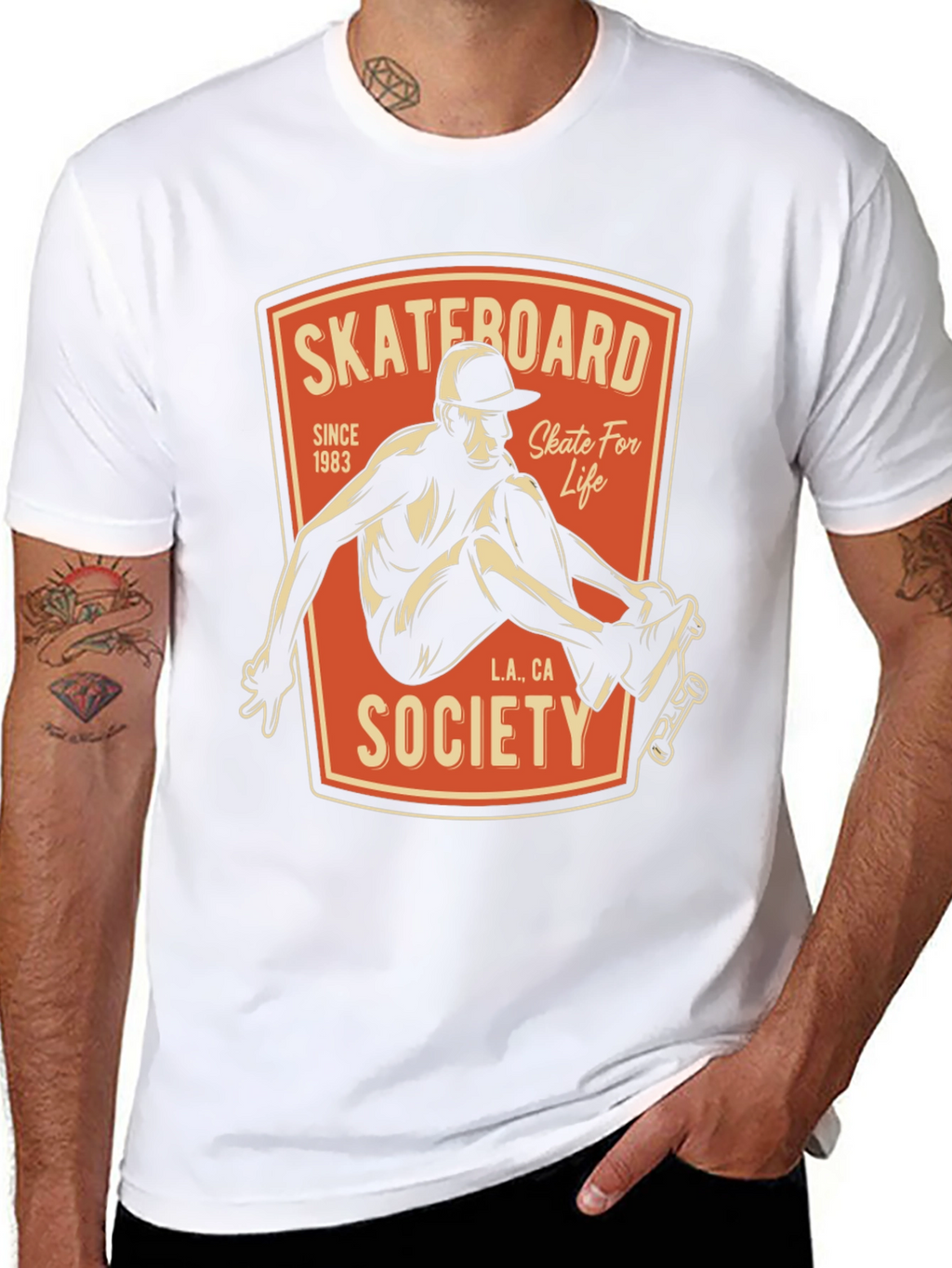 Skateboard Society Graphic Tee - Skate For Life