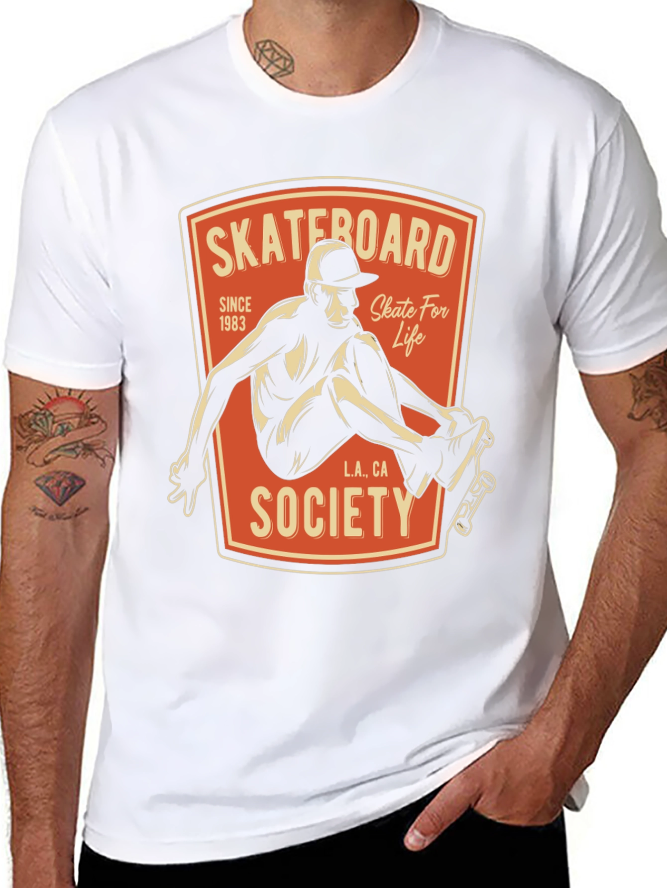 Skateboard Society Graphic Tee - Skate For Life