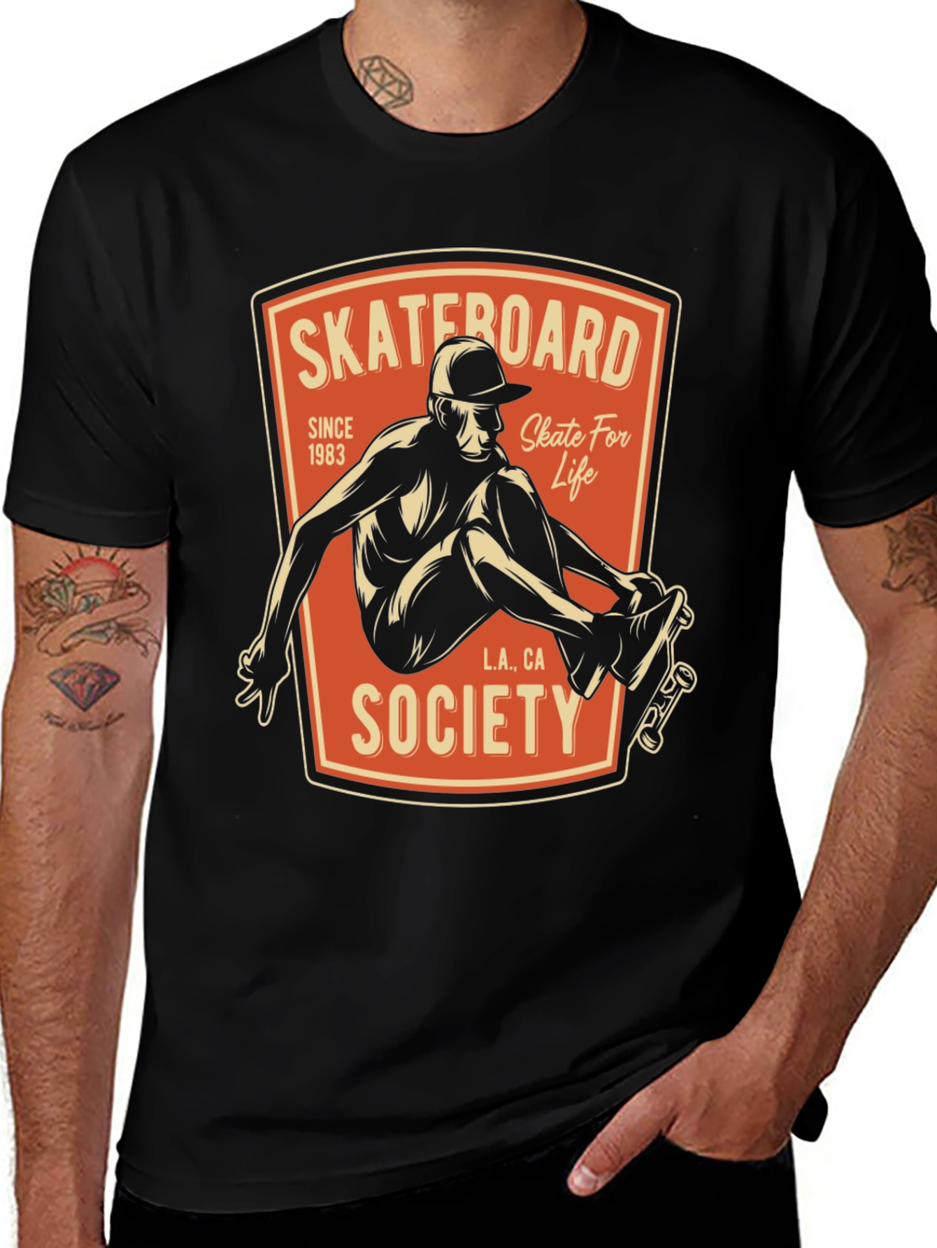 Skateboard Society Graphic Tee - Skate For Life