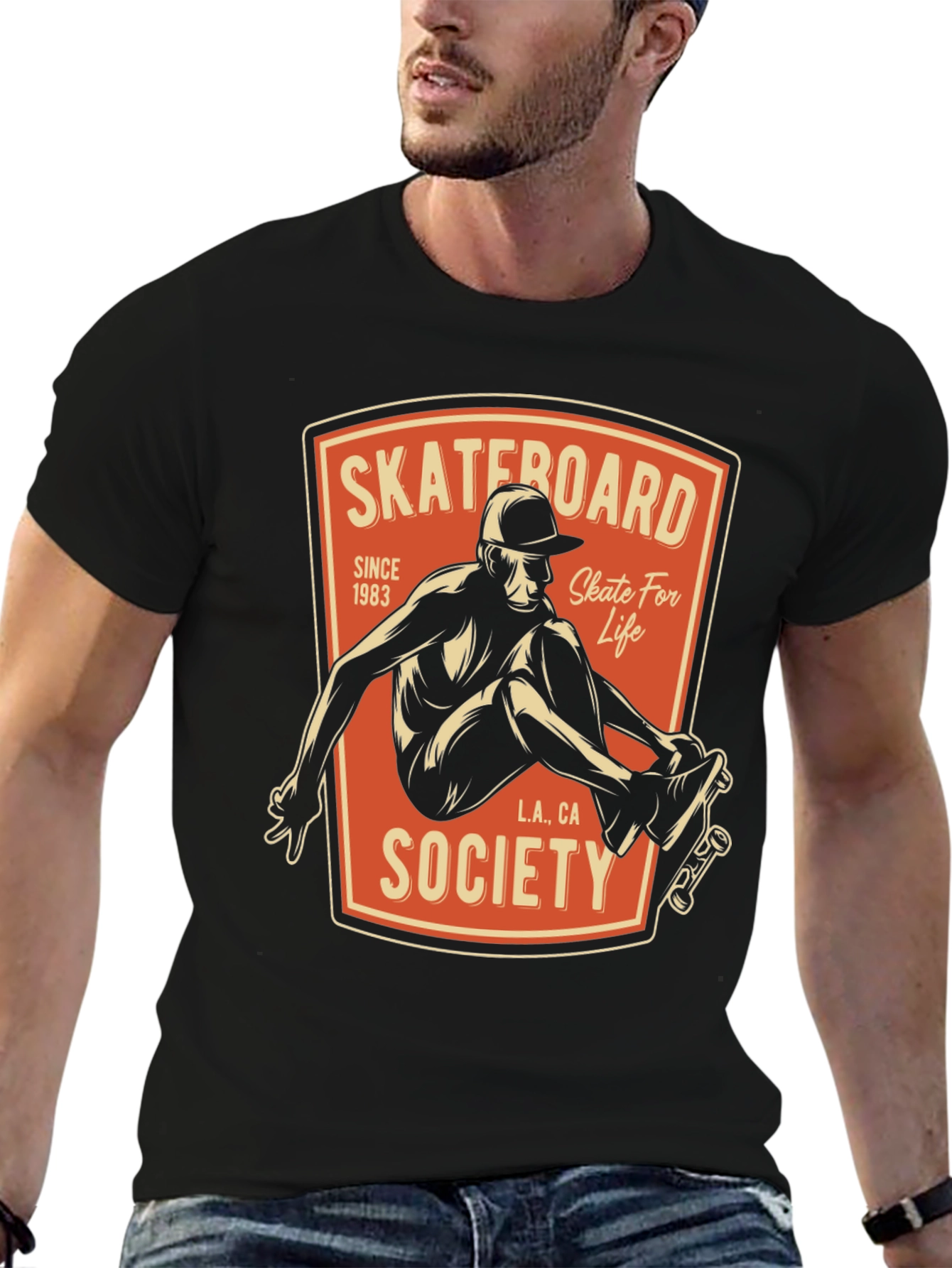 Skateboard Society Graphic Tee - Skate For Life