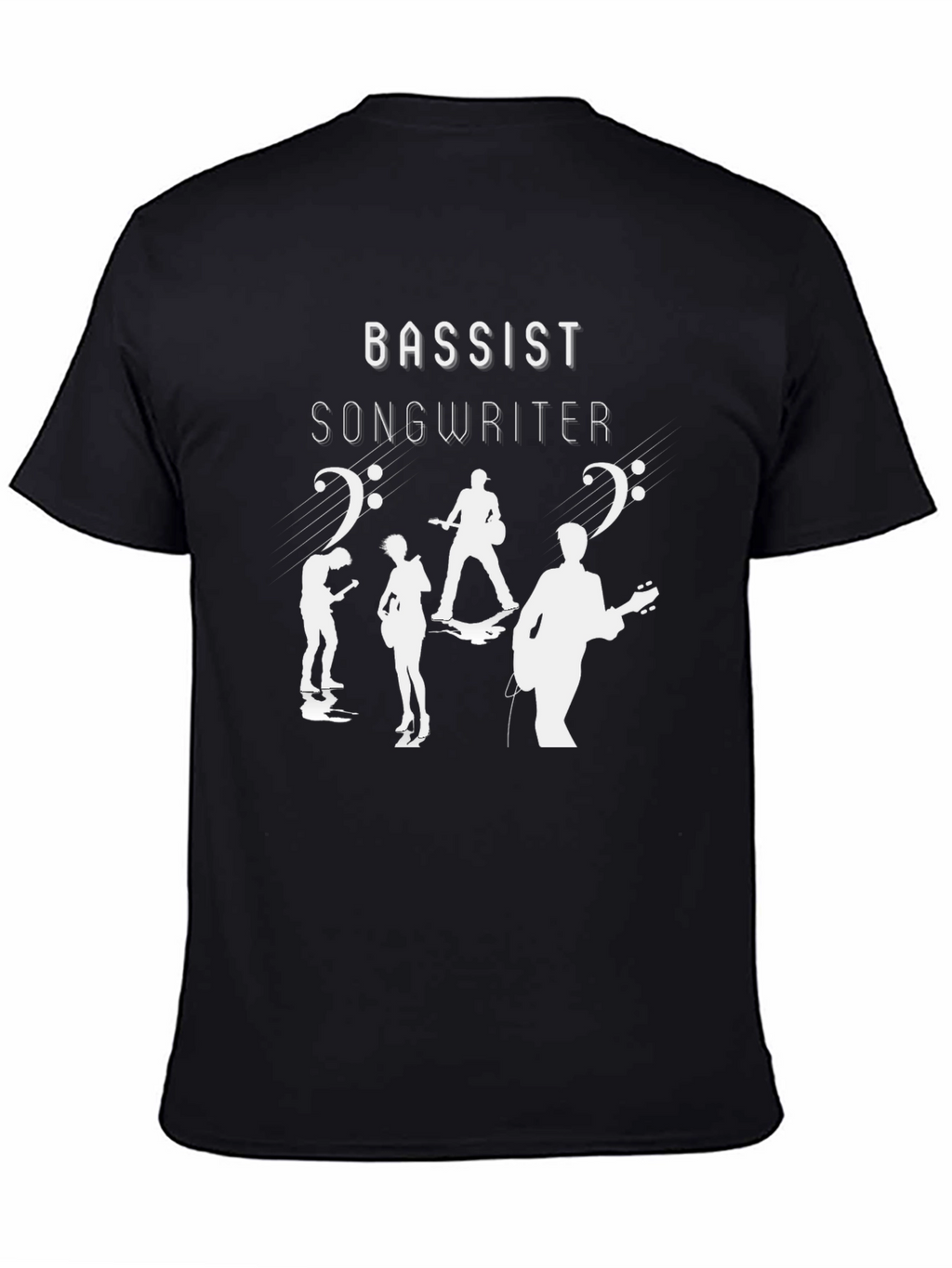 Bassist Songwriter Graphic T-Shirt - Black