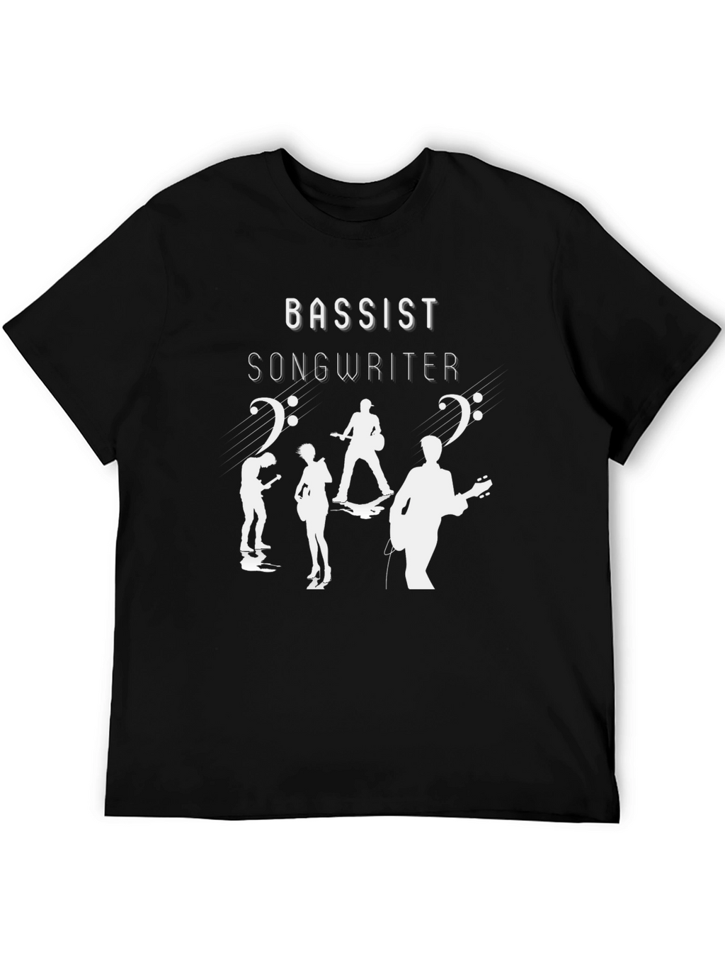 Bassist Songwriter Graphic T-Shirt - Black