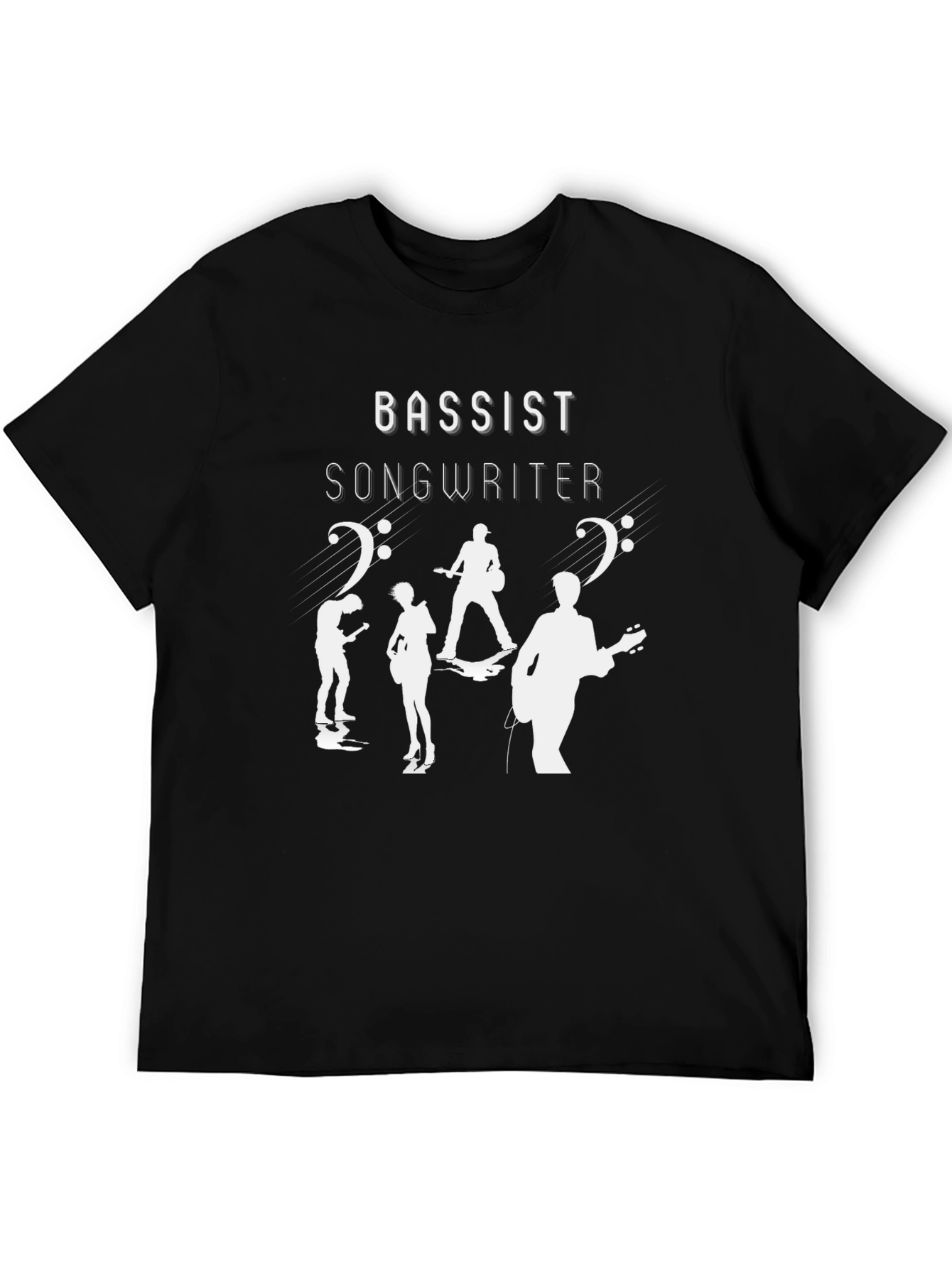 Bassist Songwriter Graphic T-Shirt - Black