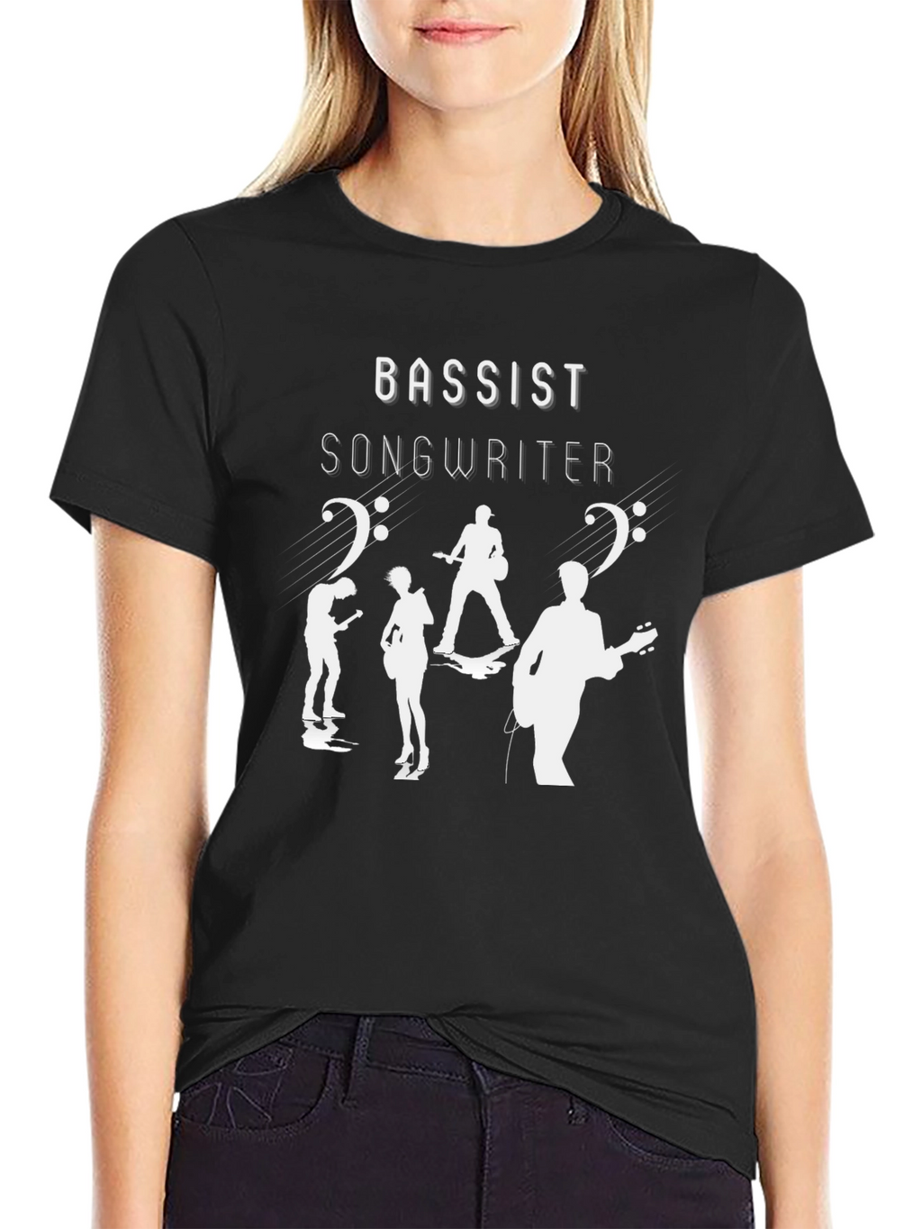 Bassist Songwriter Graphic T-Shirt - Black