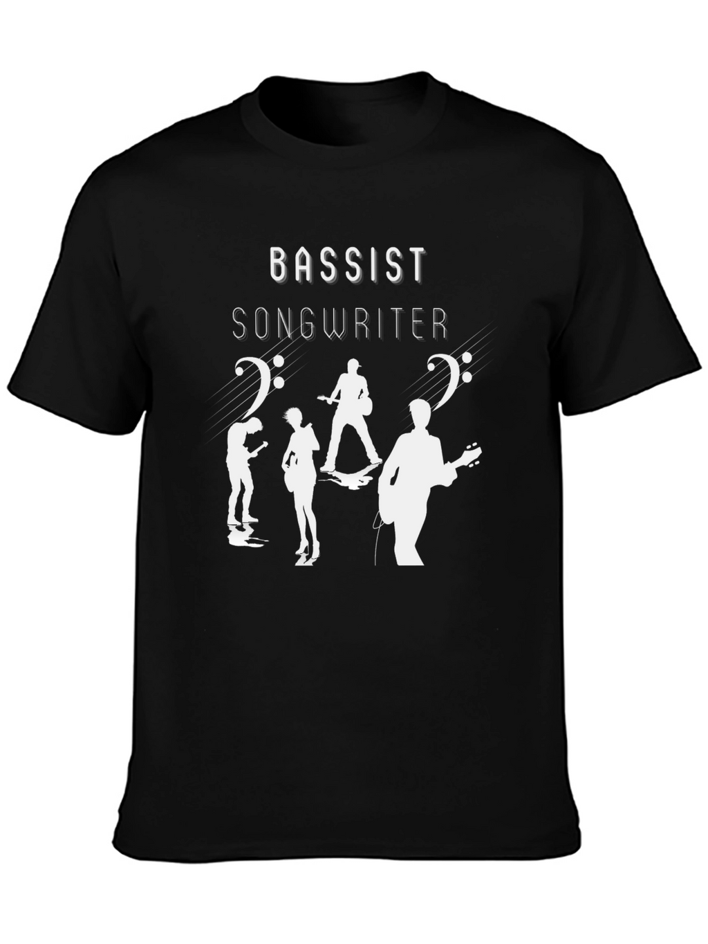 Bassist Songwriter Graphic T-Shirt - Black