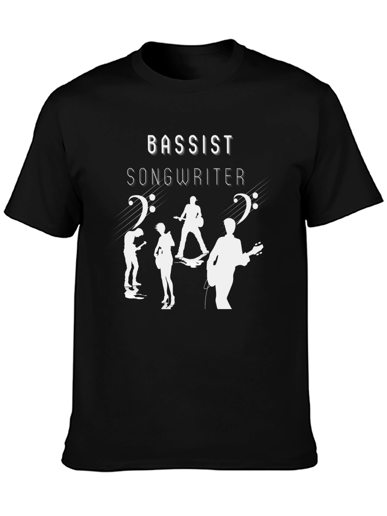 Bassist Songwriter Graphic T-Shirt - Black
