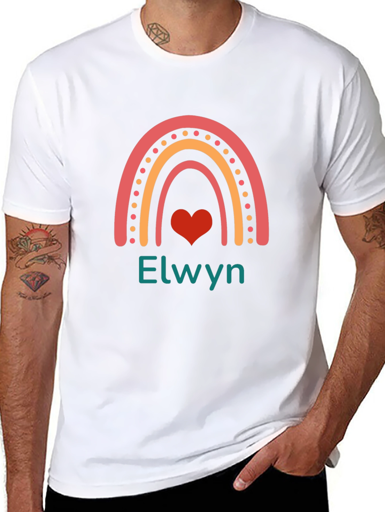 Elwyn Rainbow Heart T-Shirt