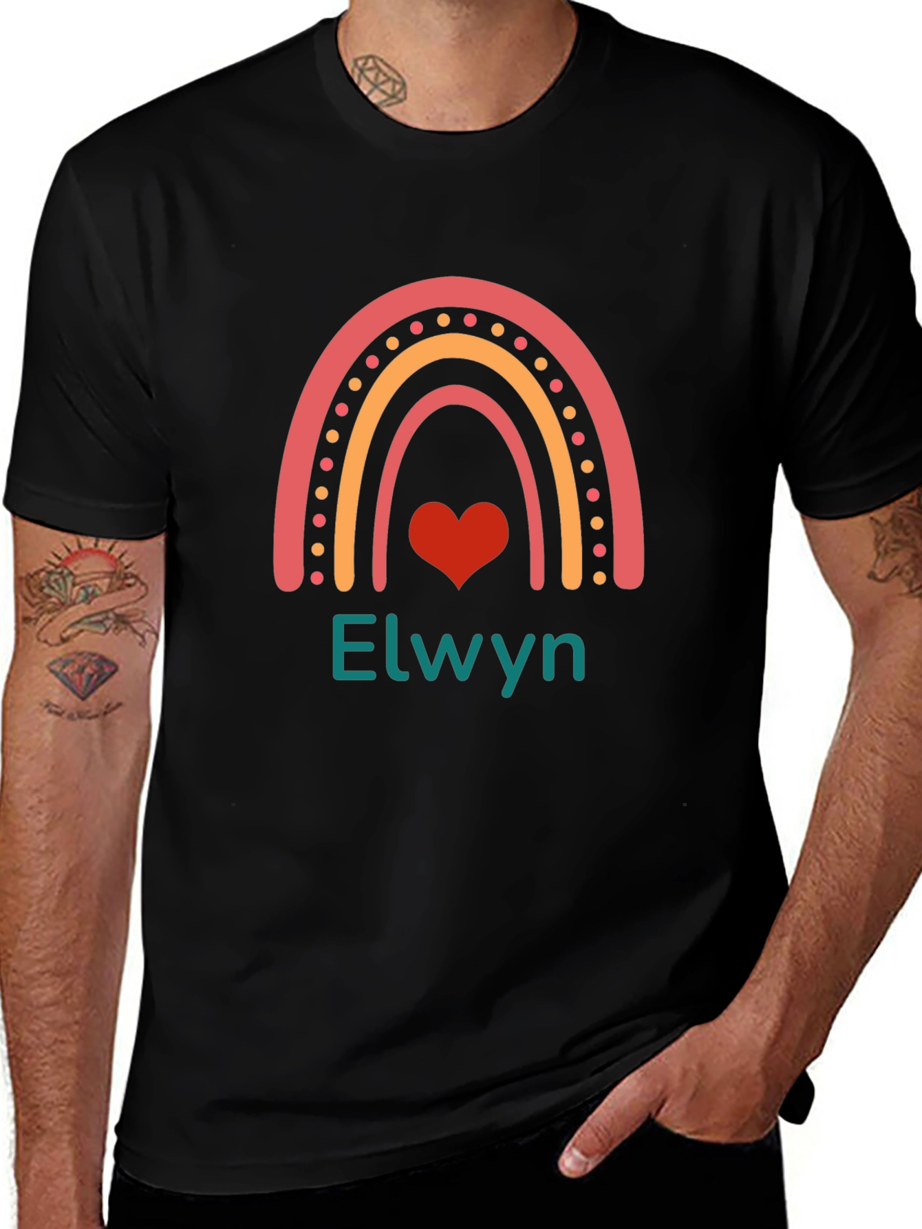 Elwyn Rainbow Heart T-Shirt