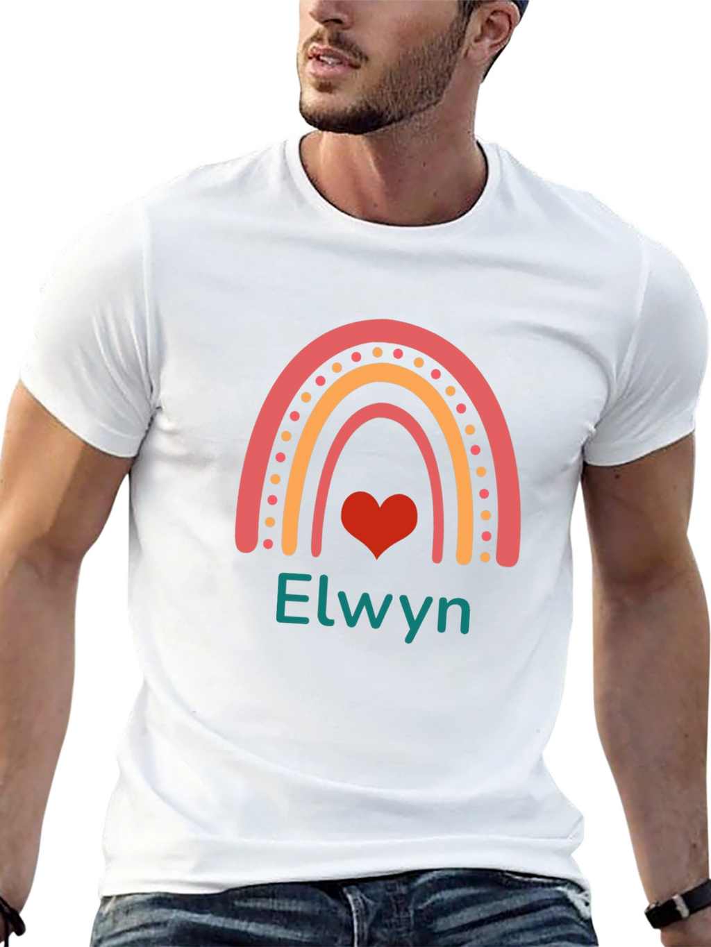 Elwyn Rainbow Heart T-Shirt