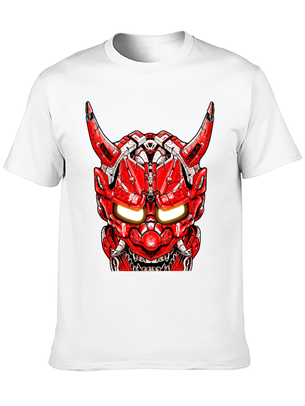 Cyberpunk Oni Mask Graphic Tee