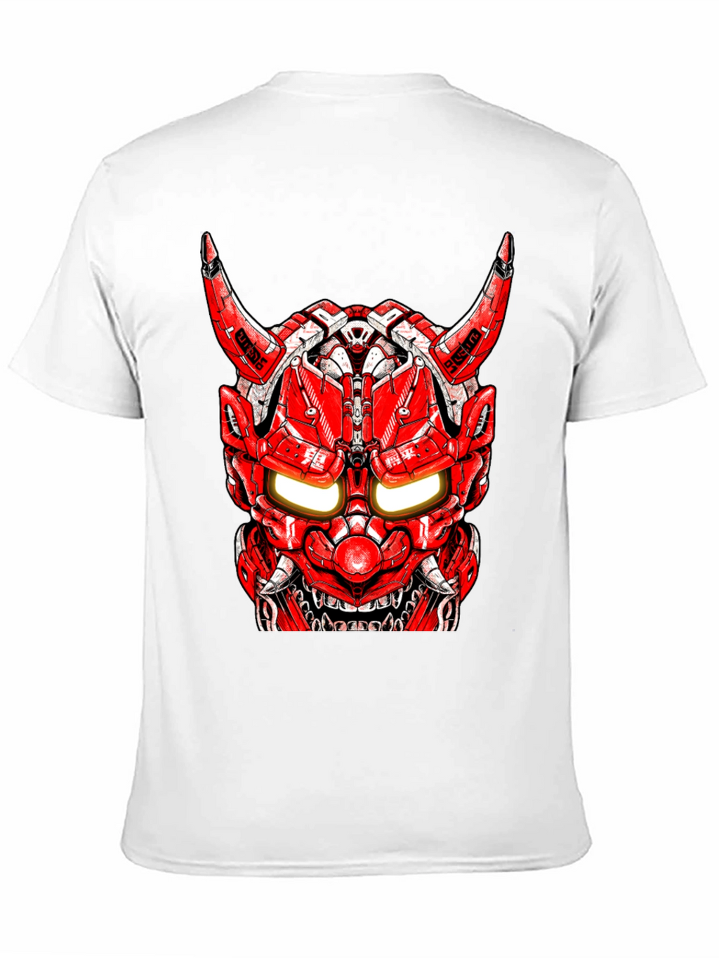 Cyberpunk Oni Mask Graphic Tee